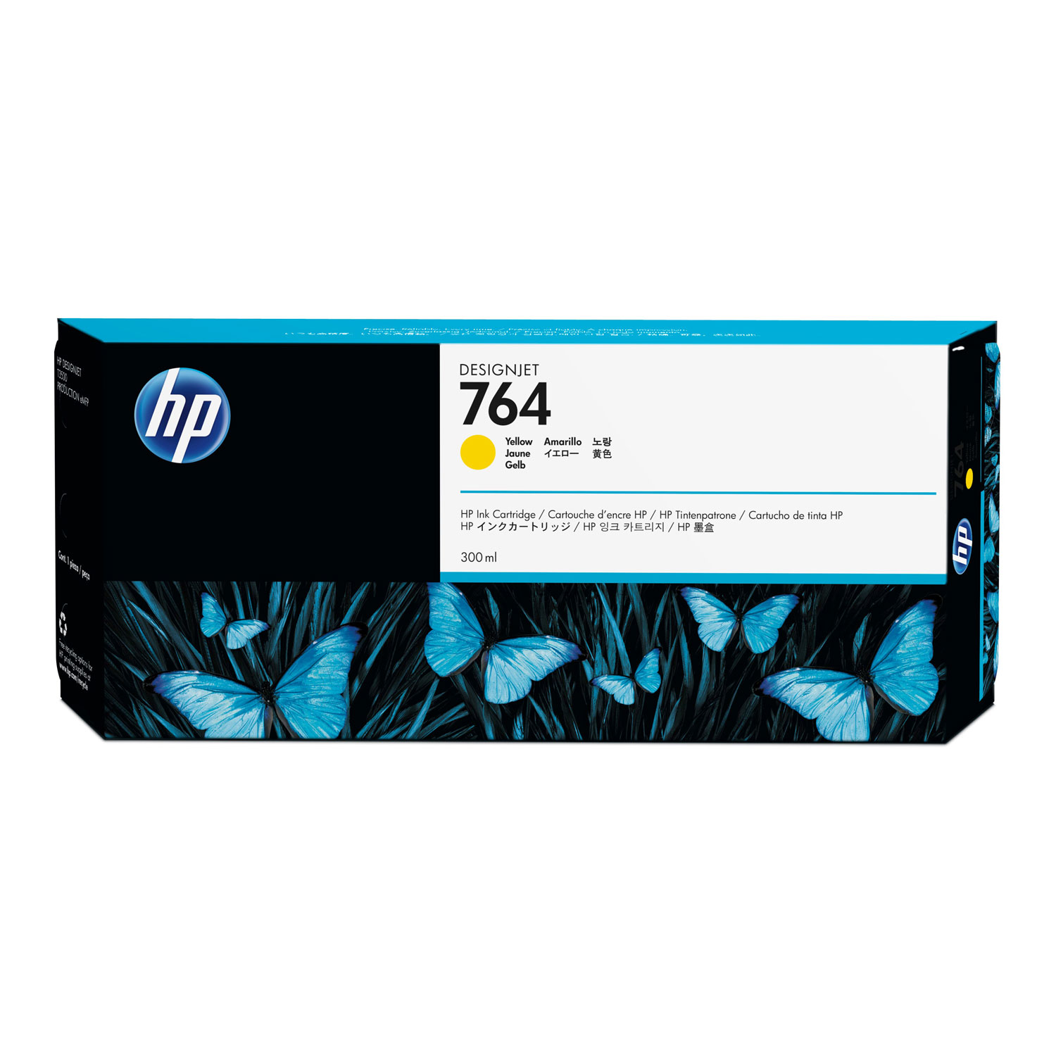 HP 764, (C1Q15A) Yellow Original Ink Cartridge