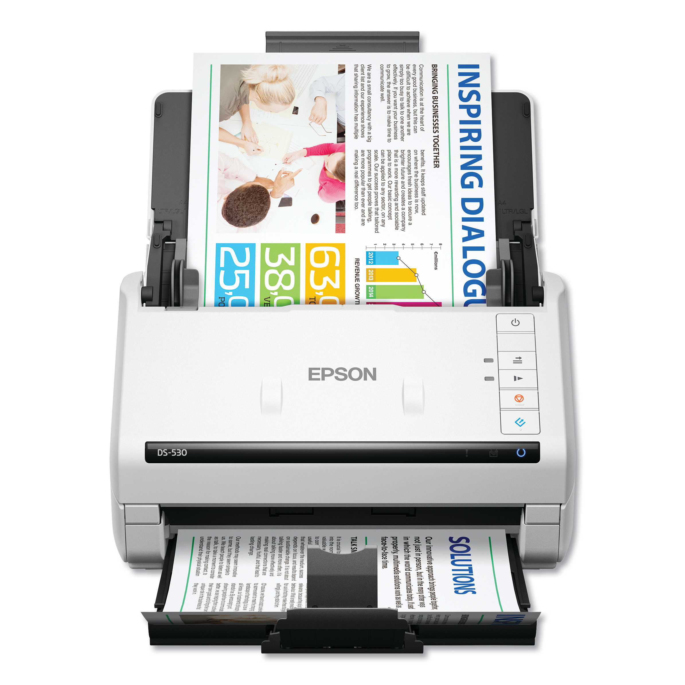 Ds 530 Color Document Scanner 300 Dpi Optical Resolution 50