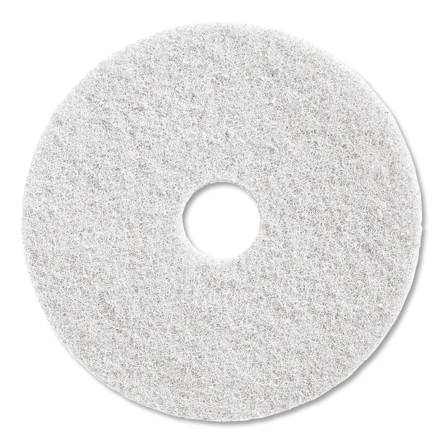 Twister Floor Pad, 18″ Diameter, White, 2/Carton