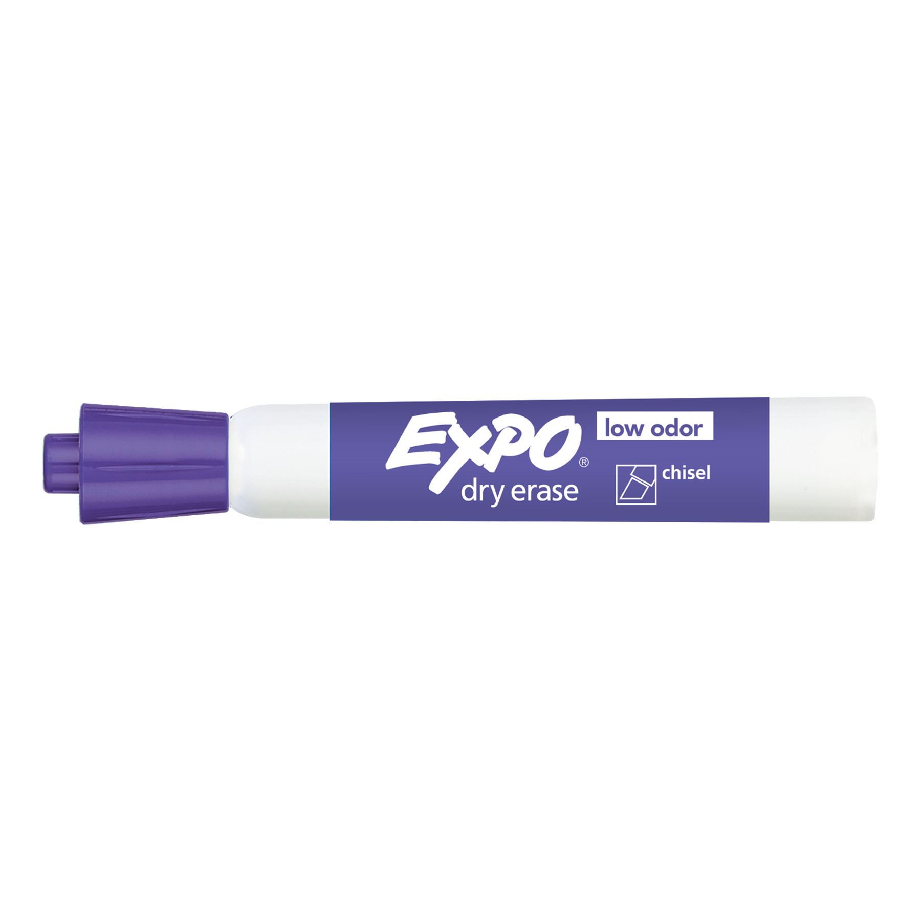 80001 Expo Low Odor Dry Erase Whiteboard Marker, Chisel Tip, Black, Pack of  5