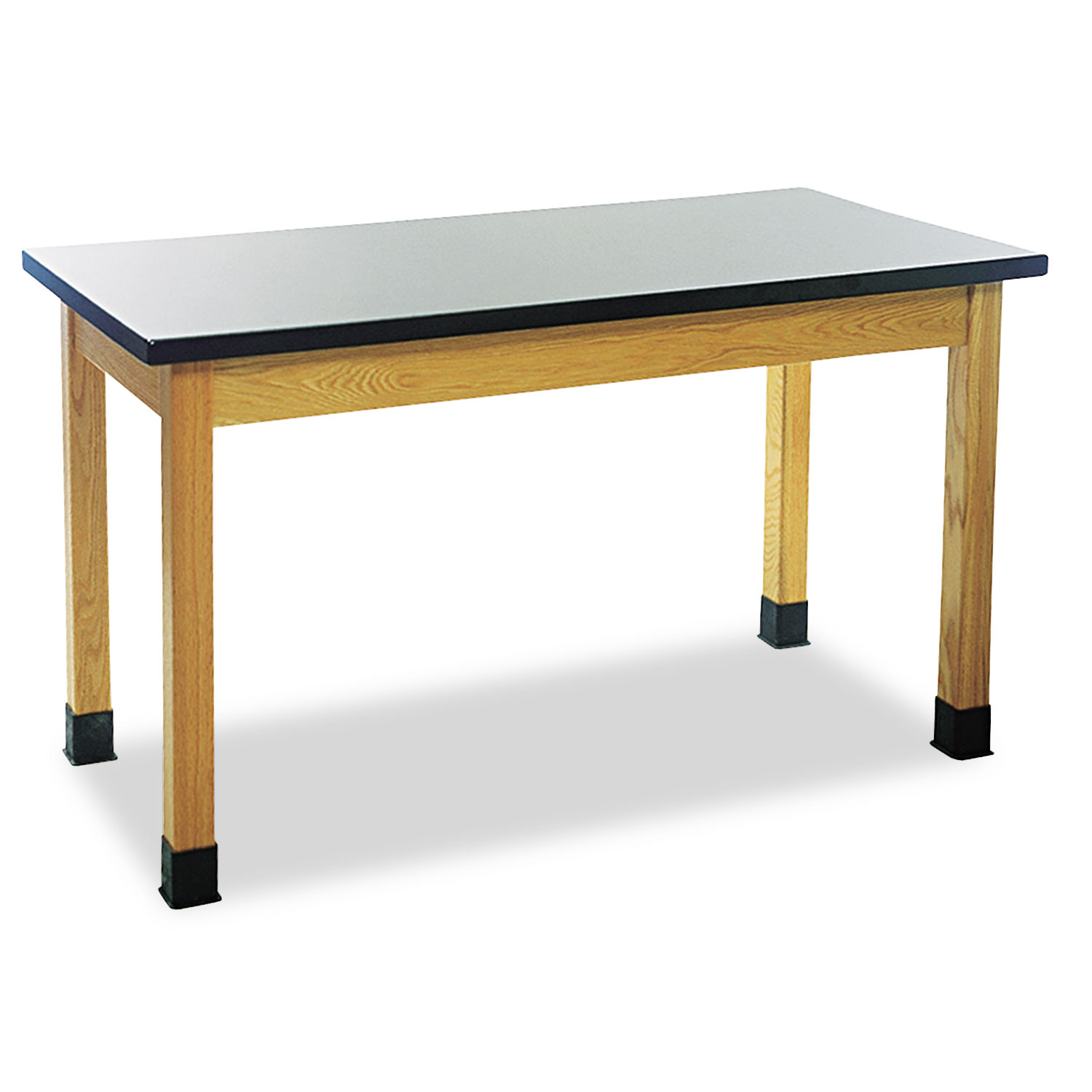  Diversified Woodcrafts P7601K30N Science Table, Rectangular, 60w x 24d x 30h, Black/Oak (DVWP7601K30N) 