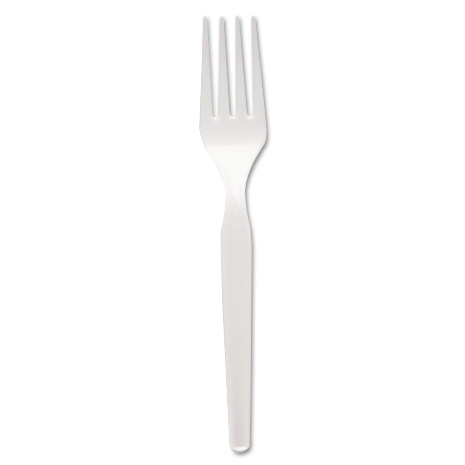  Dixie FM217 Plastic Cutlery, Heavy Mediumweight Forks, White, 1,000/Carton (DXEFM217) 