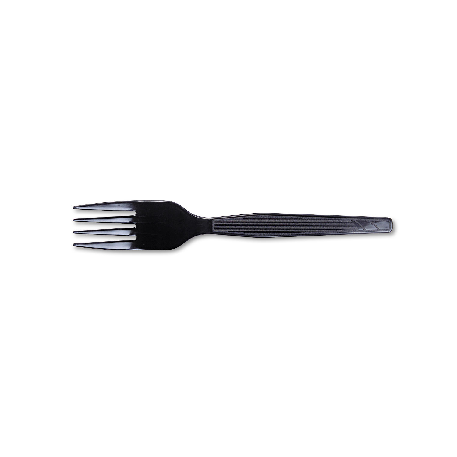  Dixie FM507 Plastic Cutlery, Heavy Mediumweight Forks, Black, 100/Box (DXEFM507) 