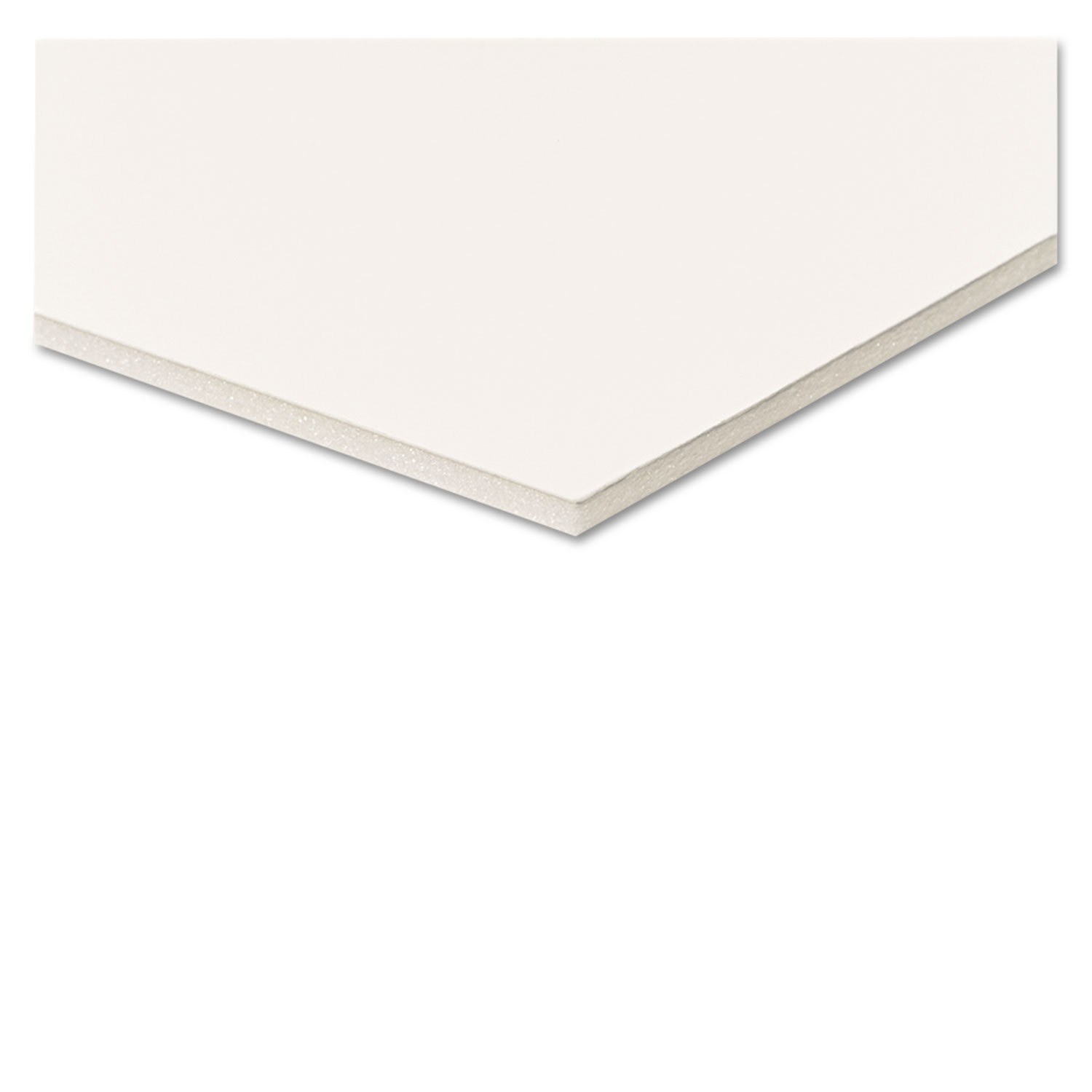 Polystyrene Foam Board, 30 x 40, White Surface and Core, 10/Carton
