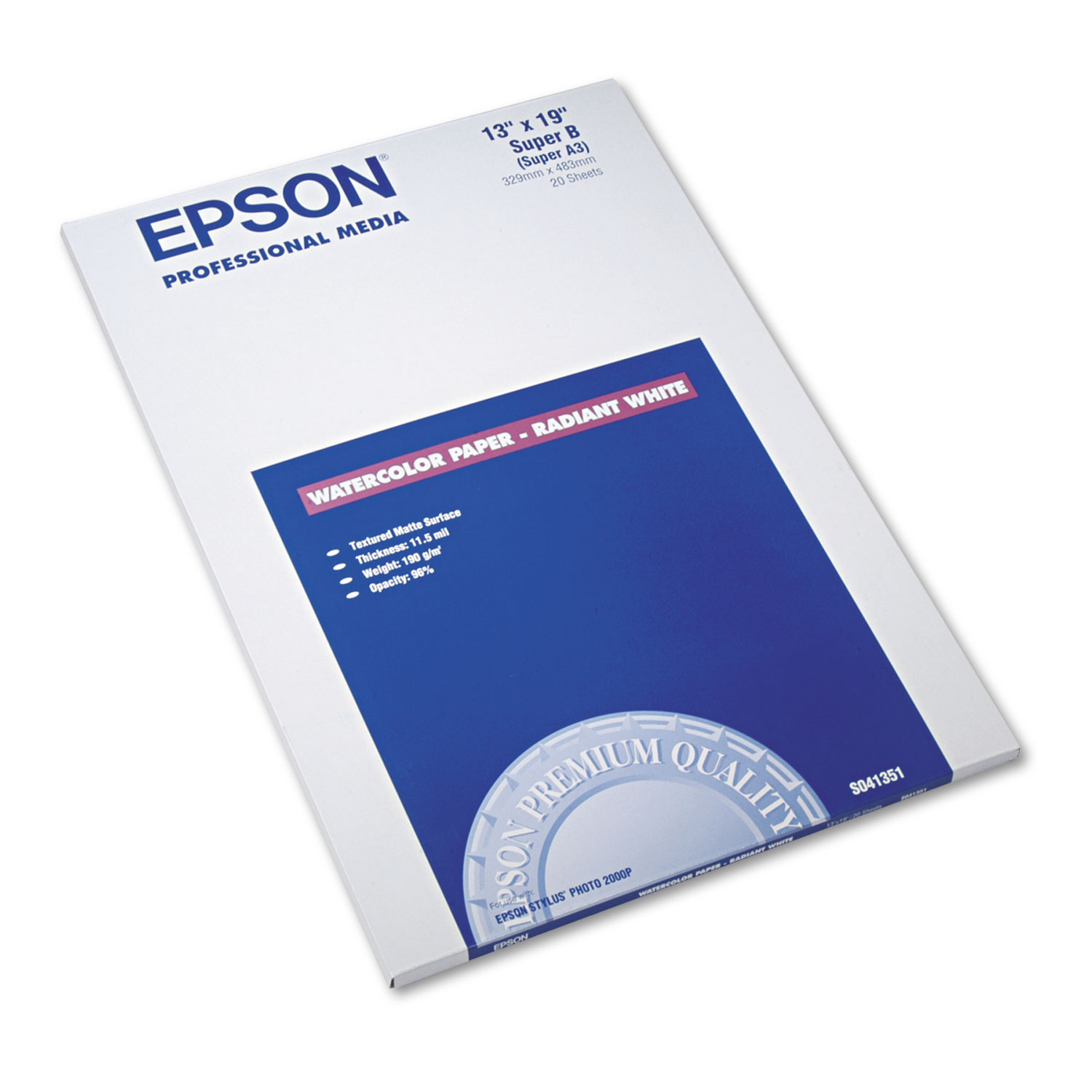 Epson Hot Press Bright Archival Inkjet Paper (44 x 50' Roll)