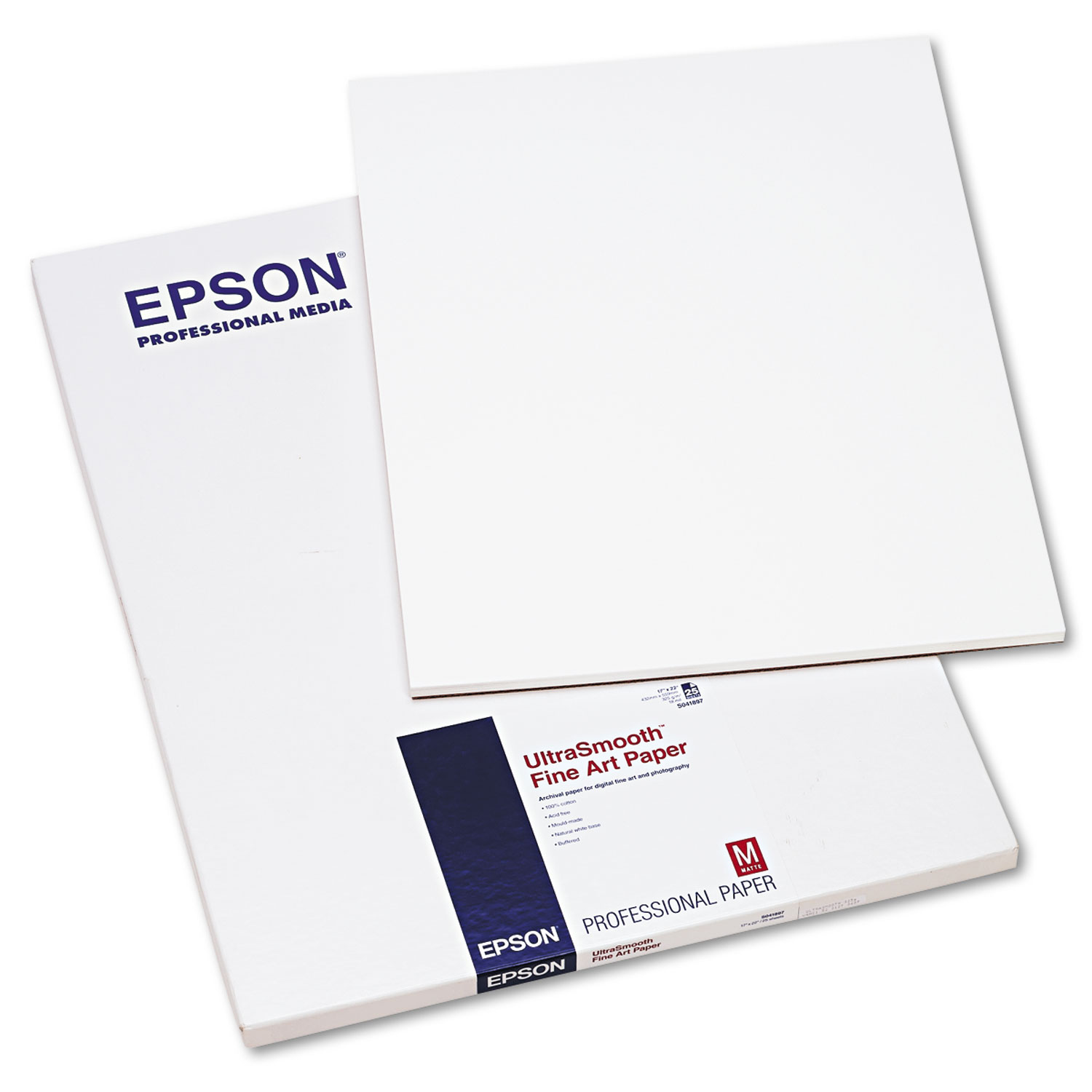  Epson S041897 Paper for Stylus Pro 7000/9000, 17 x 22, Matte White, 25/Pack (EPSS041897) 