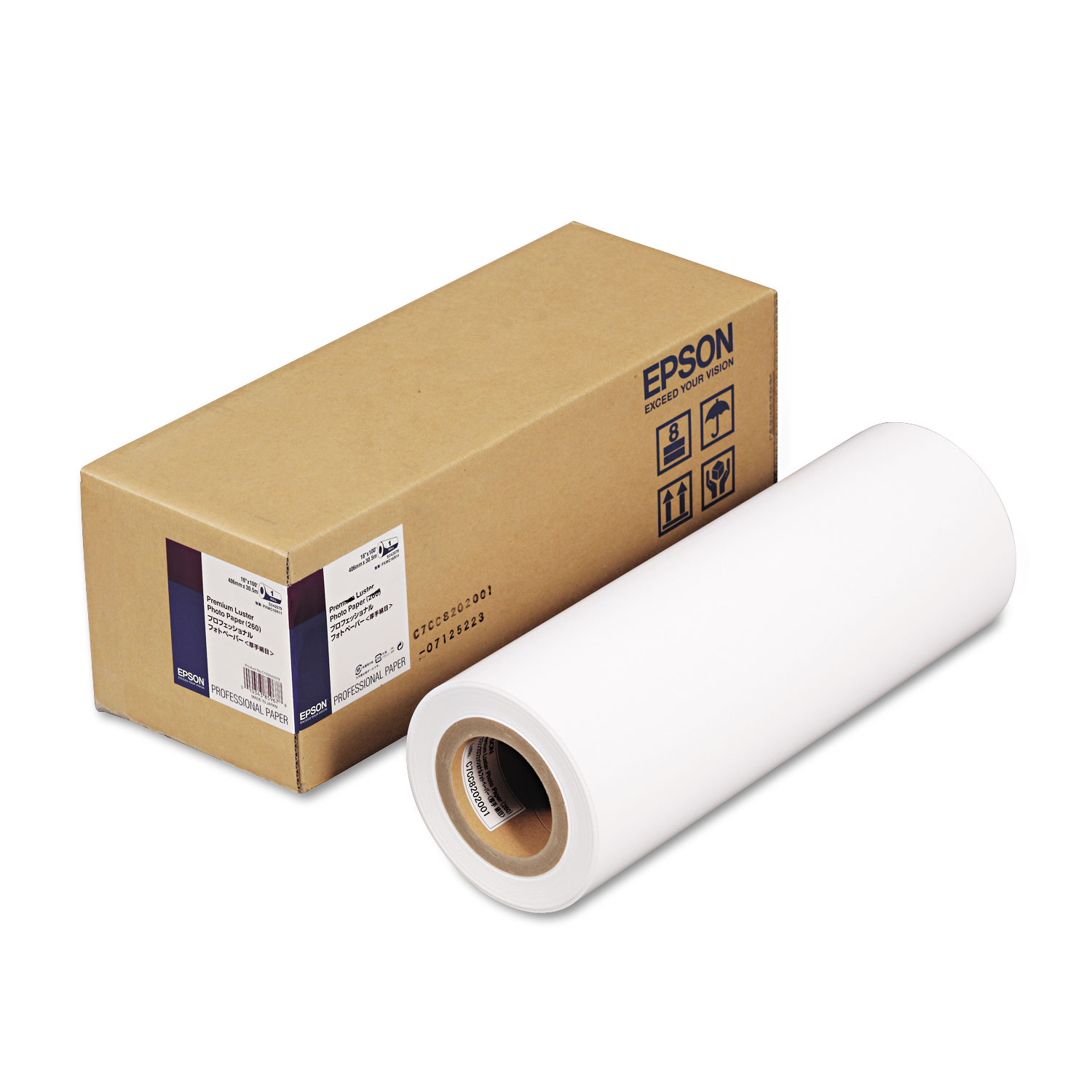  Epson S042079 Premium Luster Photo Paper, 3 Core, 10 mil, 16 x 100 ft, Premium Luster White (EPSS042079) 