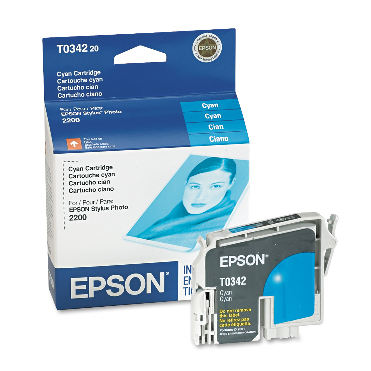  Epson T034220 T034220 (34) Ink, 440 Page-Yield, Cyan (EPST034220) 