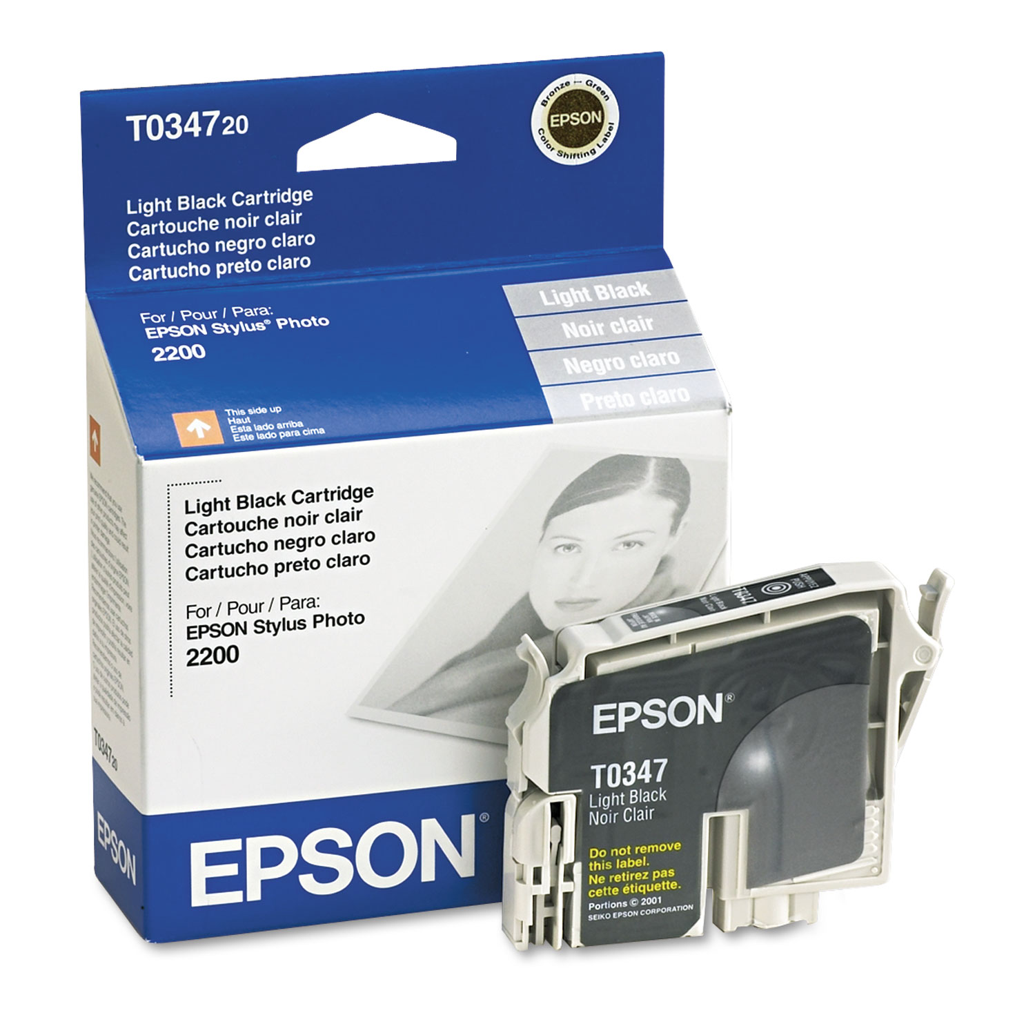  Epson T034720 T034720 (34) Ink, 628 Page-Yield, Light Black (EPST034720) 