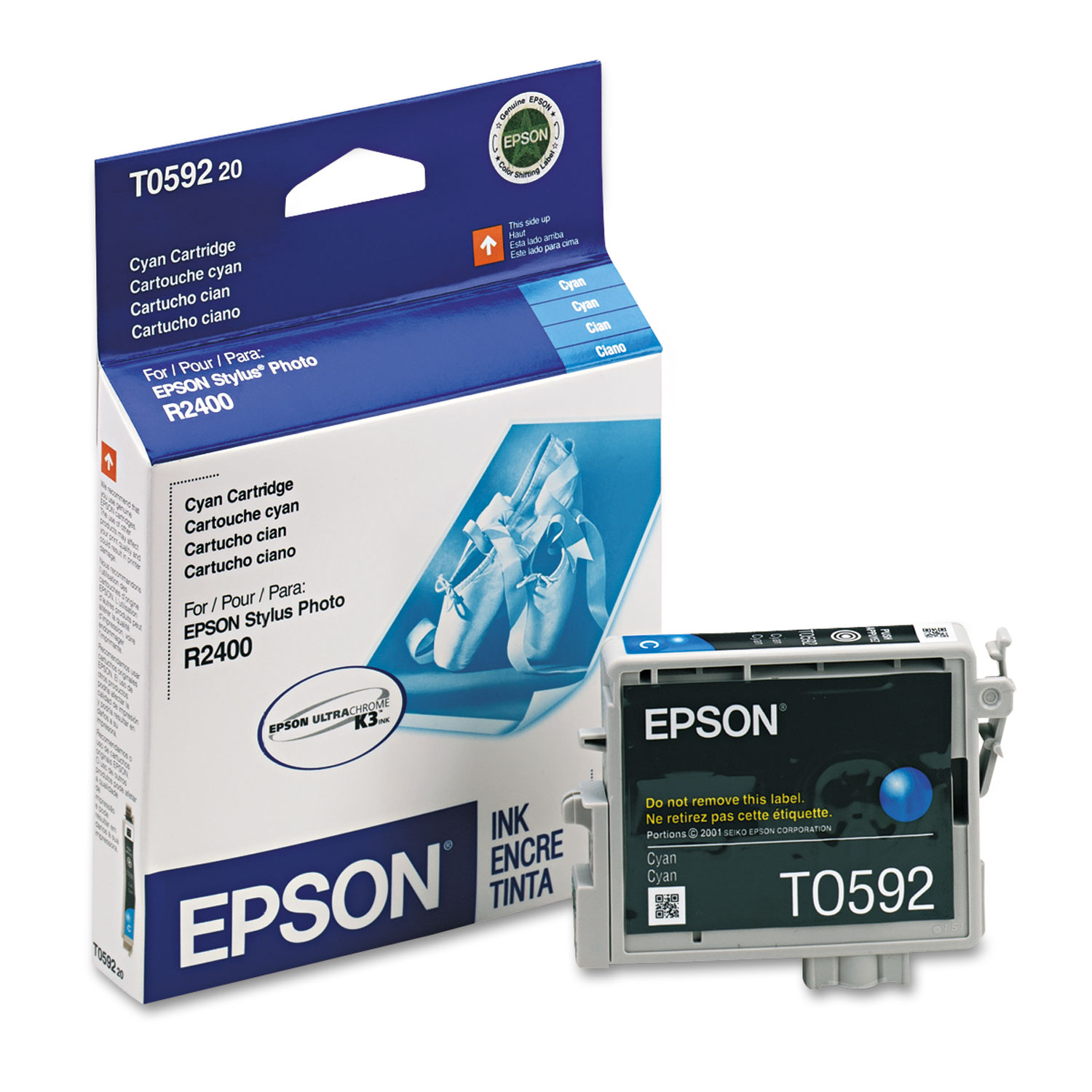  Epson T059220 T059220 (59) UltraChrome K3 Ink, 450 Page-Yield, Cyan (EPST059220) 