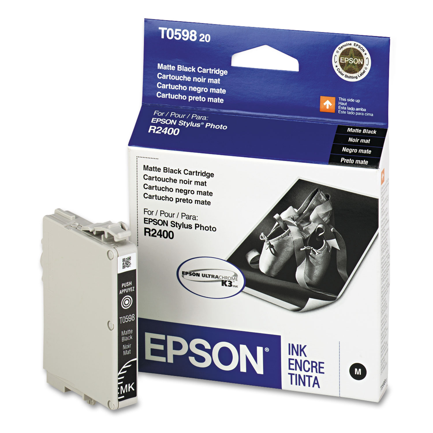  Epson T059820 T059820 (59) UltraChrome K3 Ink, Matte Black (EPST059820) 