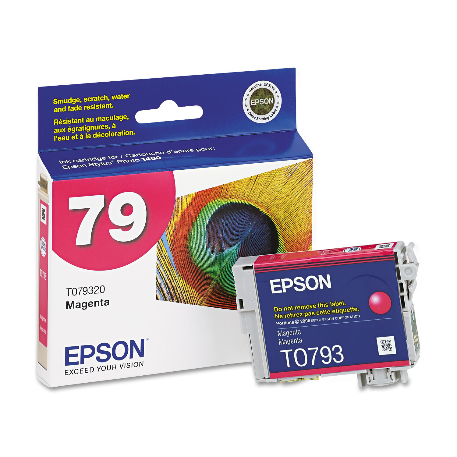  Epson T079320 T079320 (79) Claria High-Yield Ink, 810 Page-Yield, Magenta (EPST079320) 