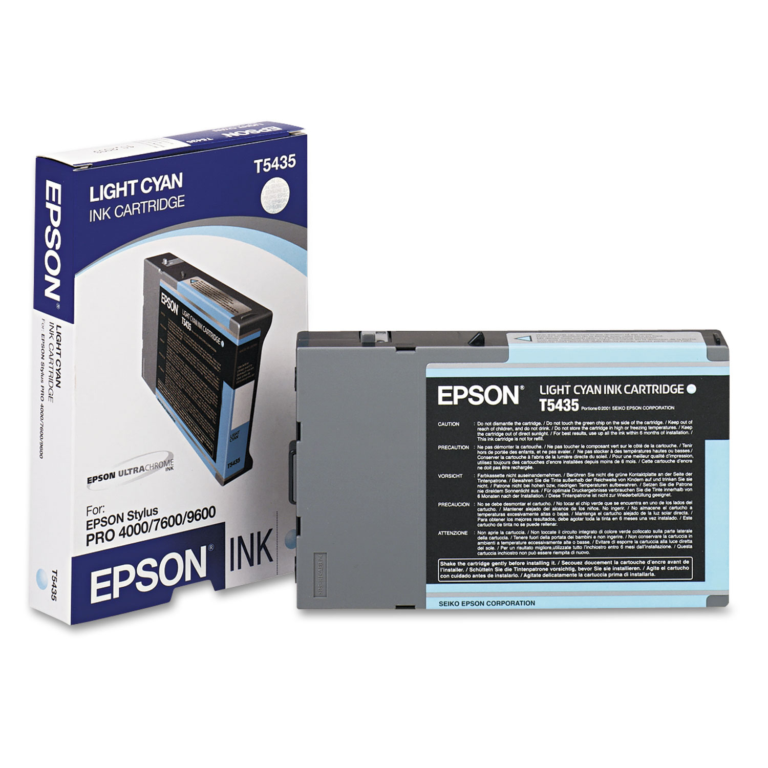  Epson T543500 T543500 (T5435) Ink, Light Cyan (EPST543500) 