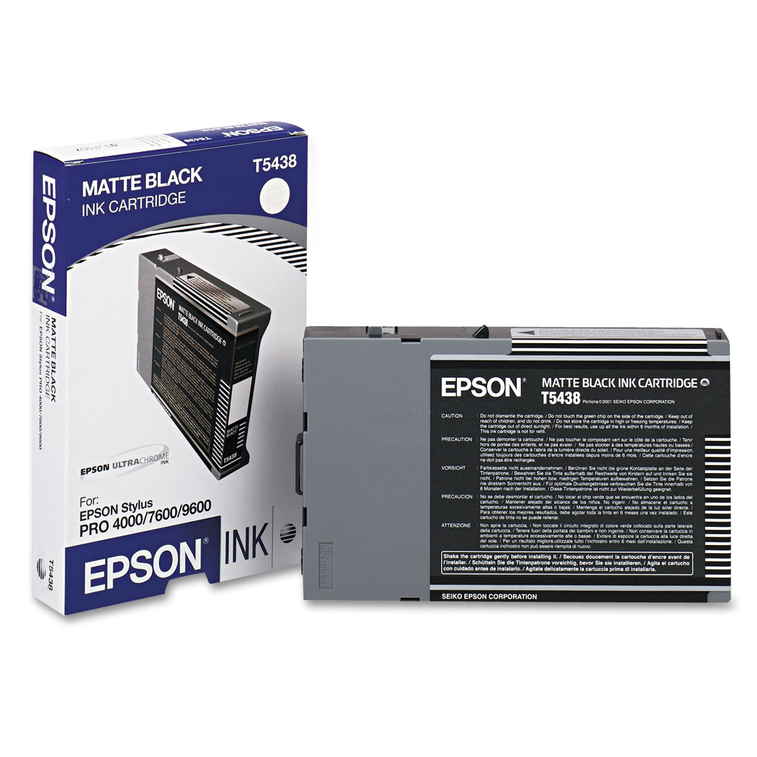  Epson T543800 T543800 Ink, Matte Black (EPST543800) 