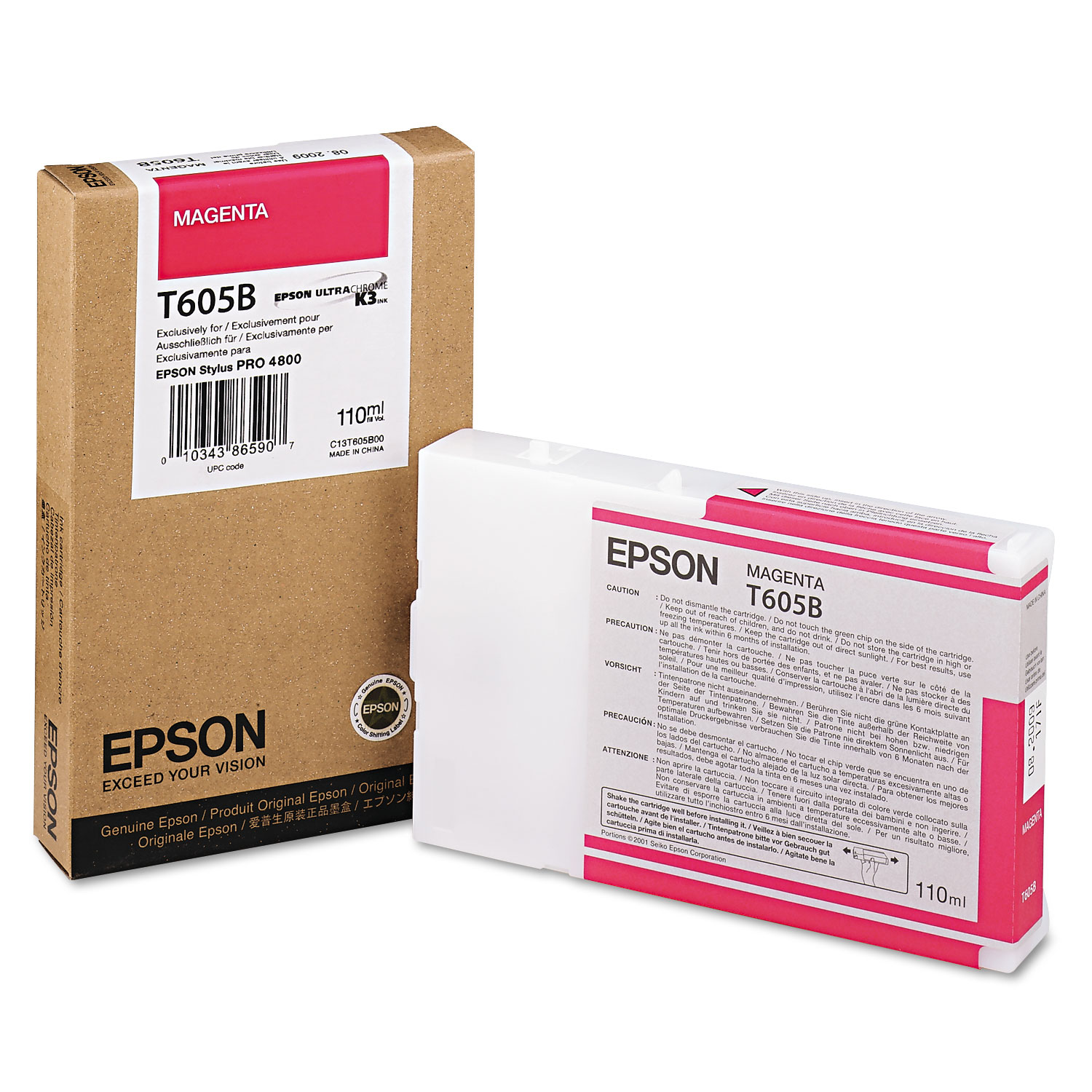  Epson T605B00 T605B00 Ink, Magenta (EPST605B00) 