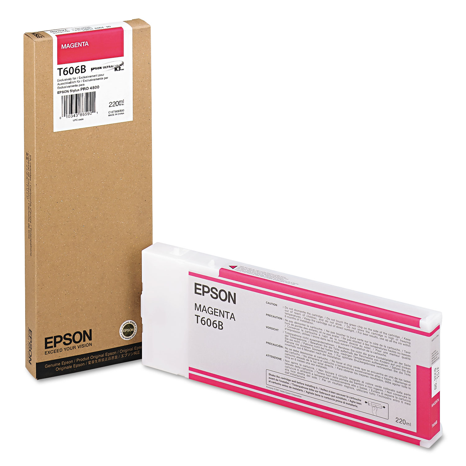  Epson T606B00 T606B00 Ink, Magenta (EPST606B00) 