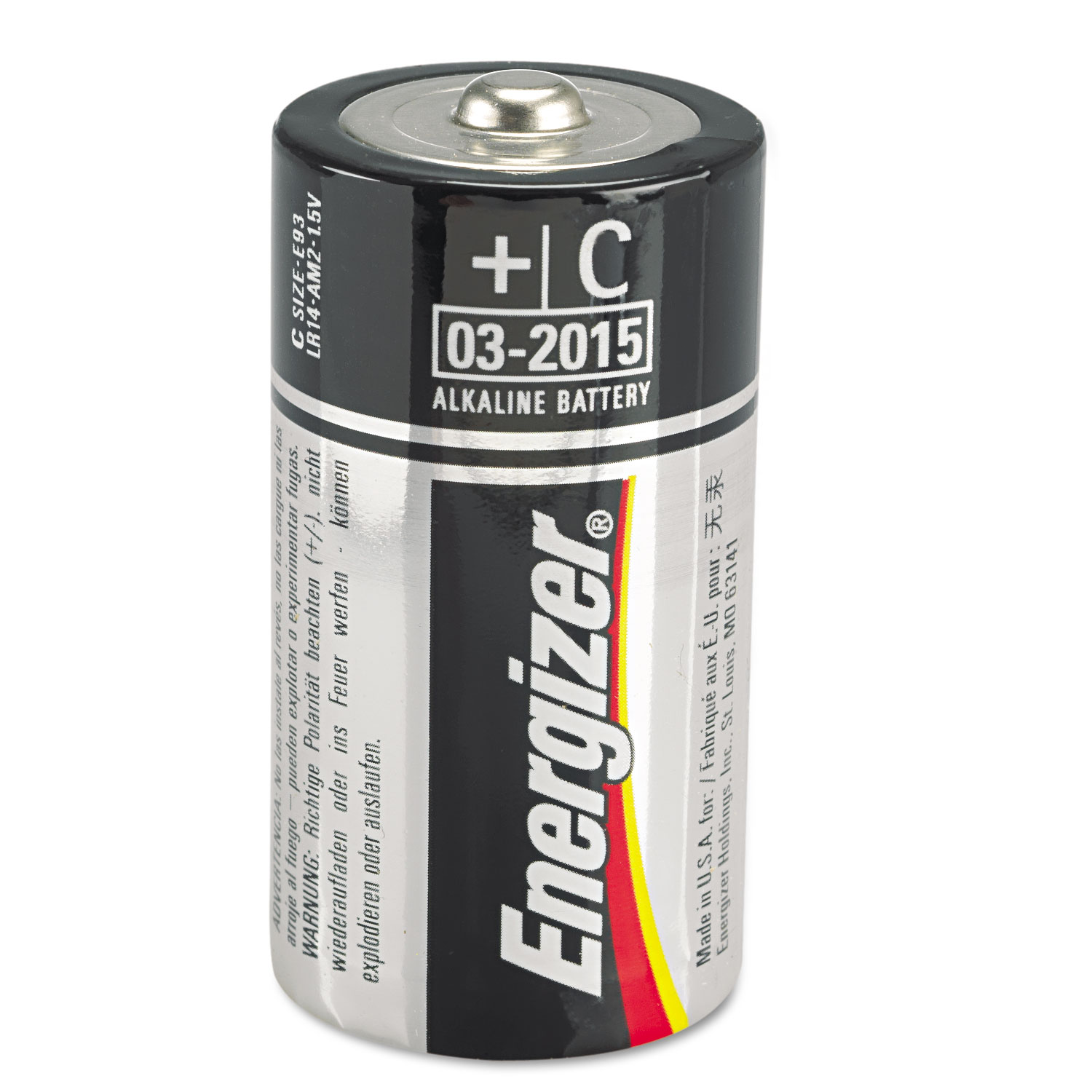 MAX Alkaline Batteries, C, 2 Batteries/Pack