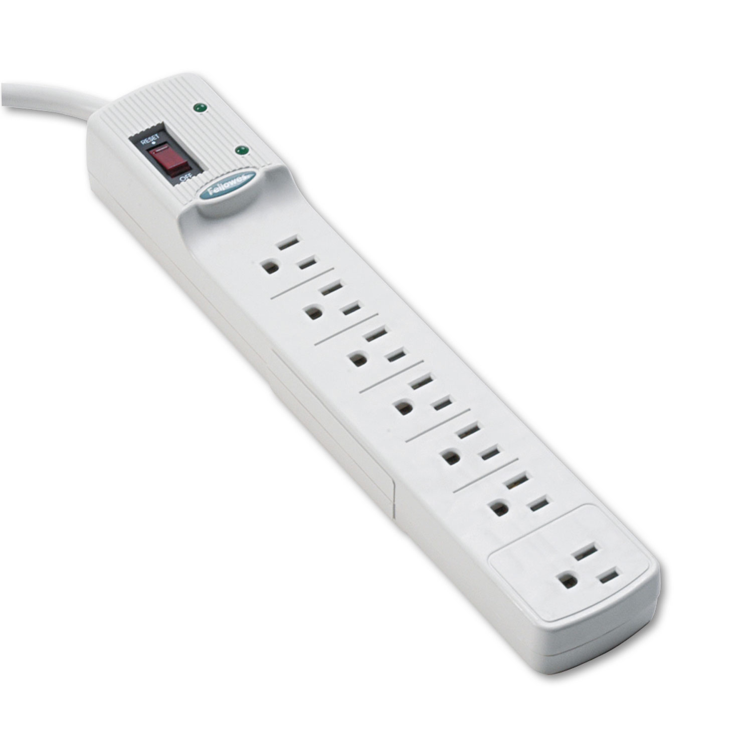  Fellowes 99004 Advanced Computer Series Surge Protector, 7 Outlets, 6 ft Cord, 840 Joules (FEL99004) 
