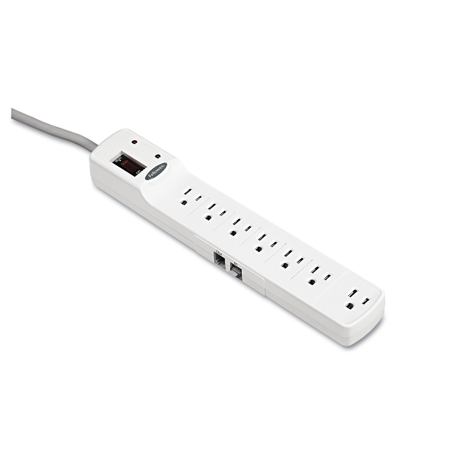  Fellowes 99014 Advanced Computer Series Surge Protector, 7 Outlets, 6 ft Cord, 1000 Joules (FEL99014) 