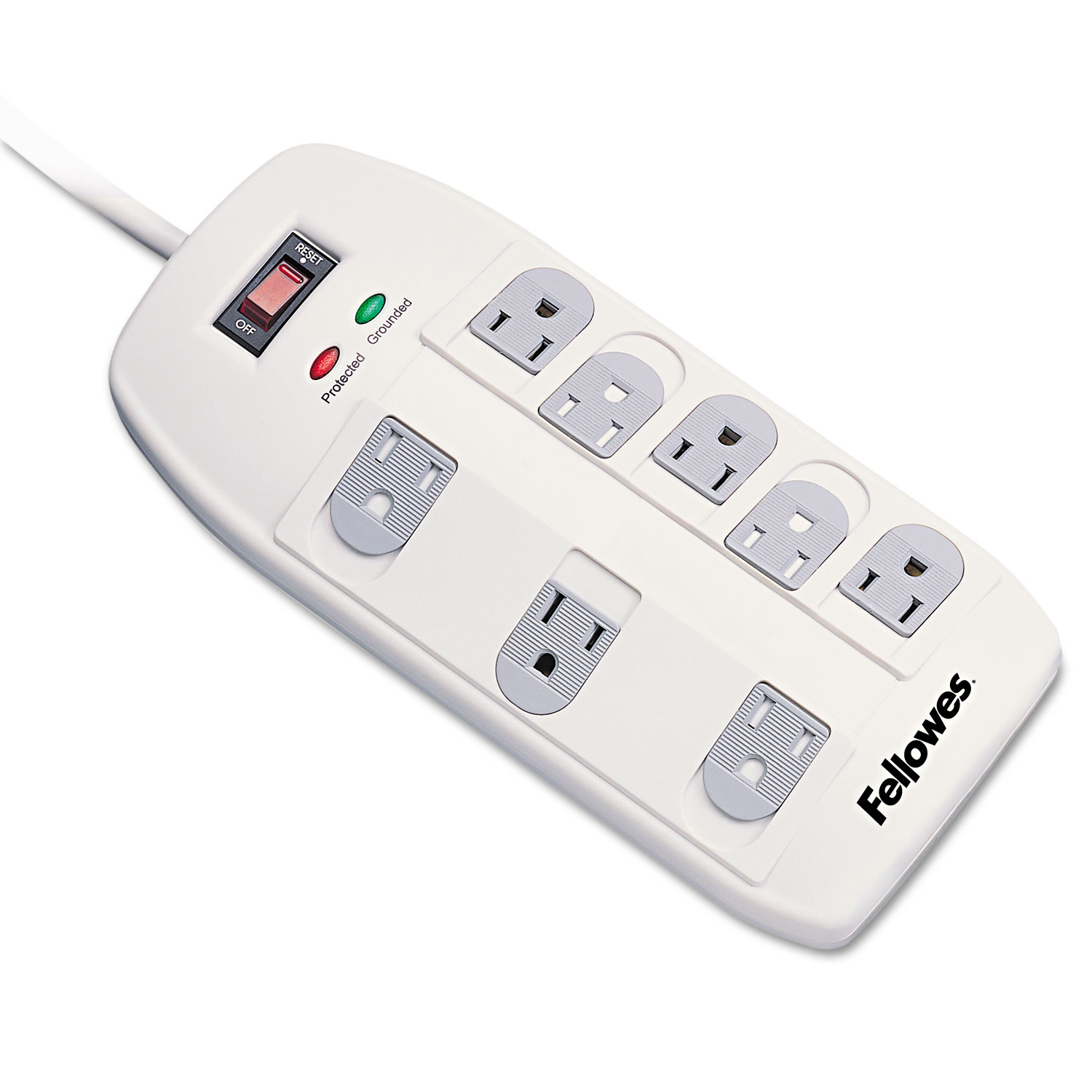  Fellowes 99015 Superior Workstation Surge Protector, 8 Outlets, 6 ft Cord, 2160 Joules (FEL99015) 
