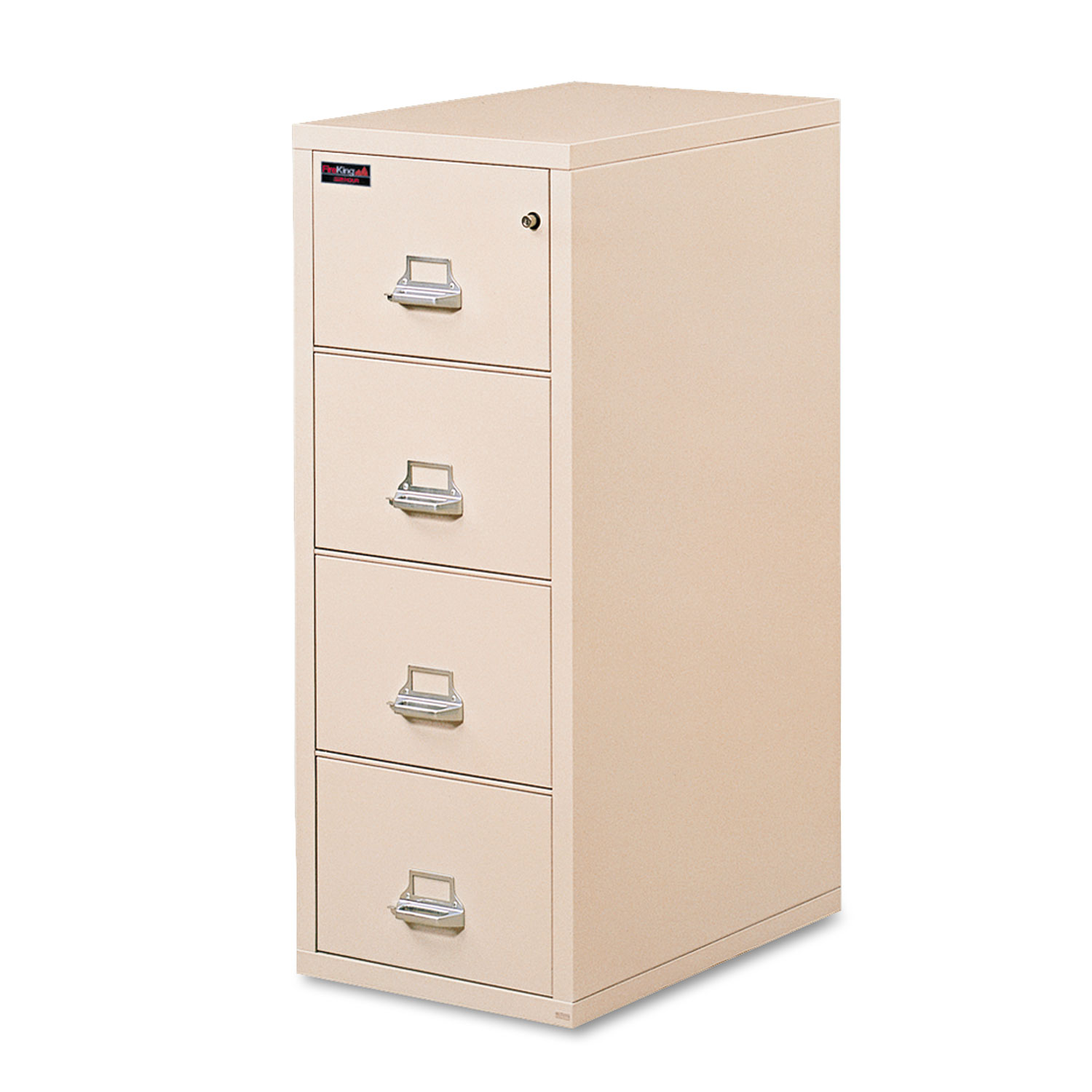 Four-Drawer Vertical File, 21-5/8 x 32-1/16, UL 350° for Fire, Legal, Parchment