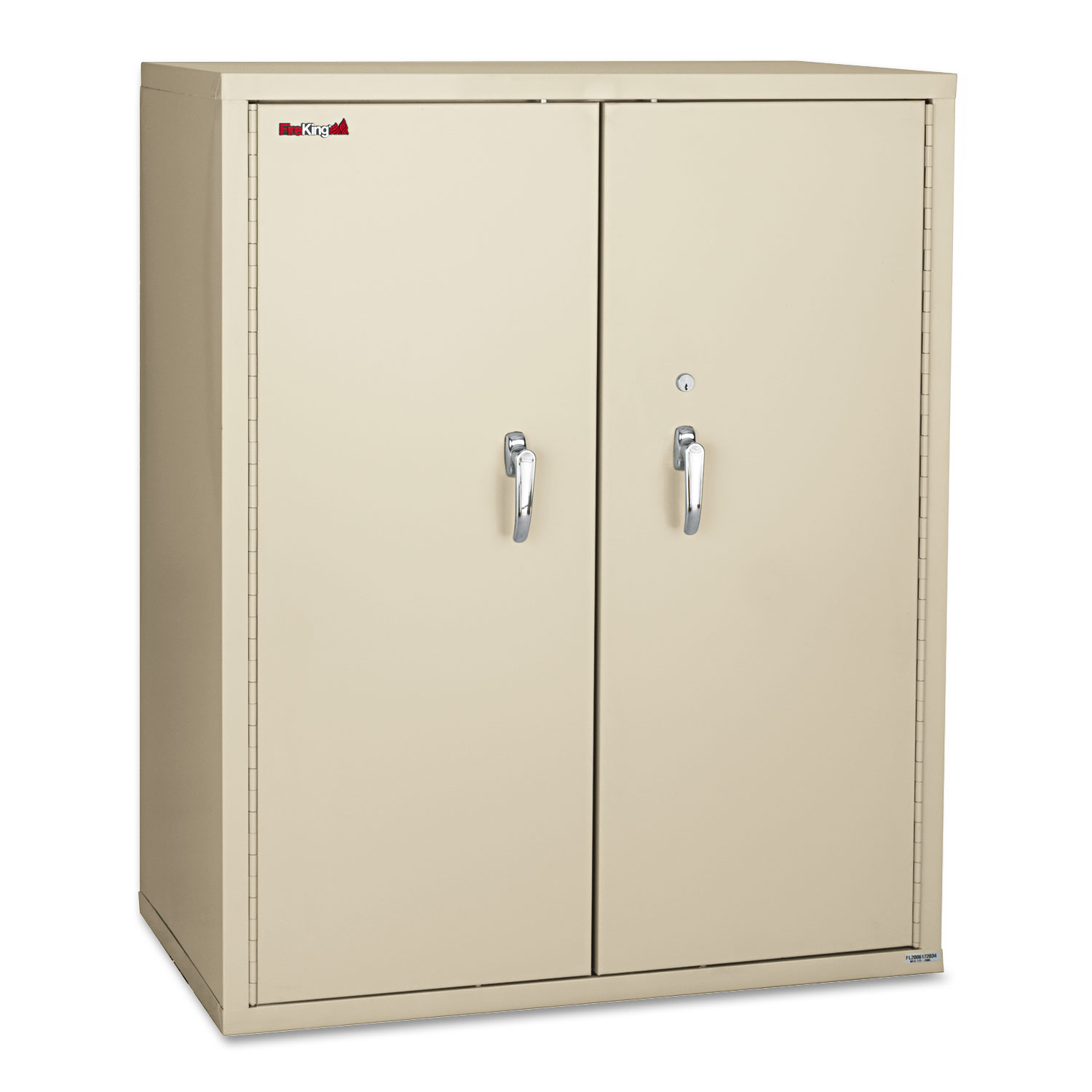 Storage Cabinet, 36w x 19-1/4d x 44h, UL Listed 350° for Fire, Parchment