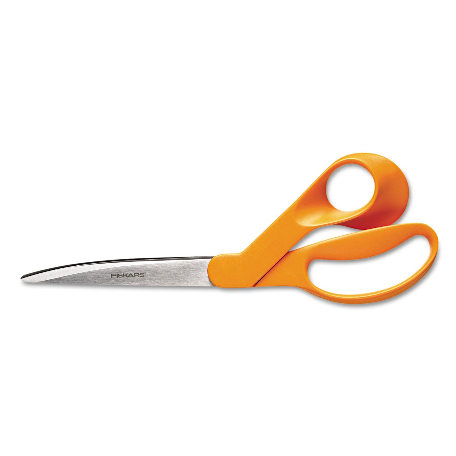  Fiskars 94417297J Home and Office Scissors, 9 Long, 4.5 Cut Length, Orange Offset Handle (FSK94417297J) 