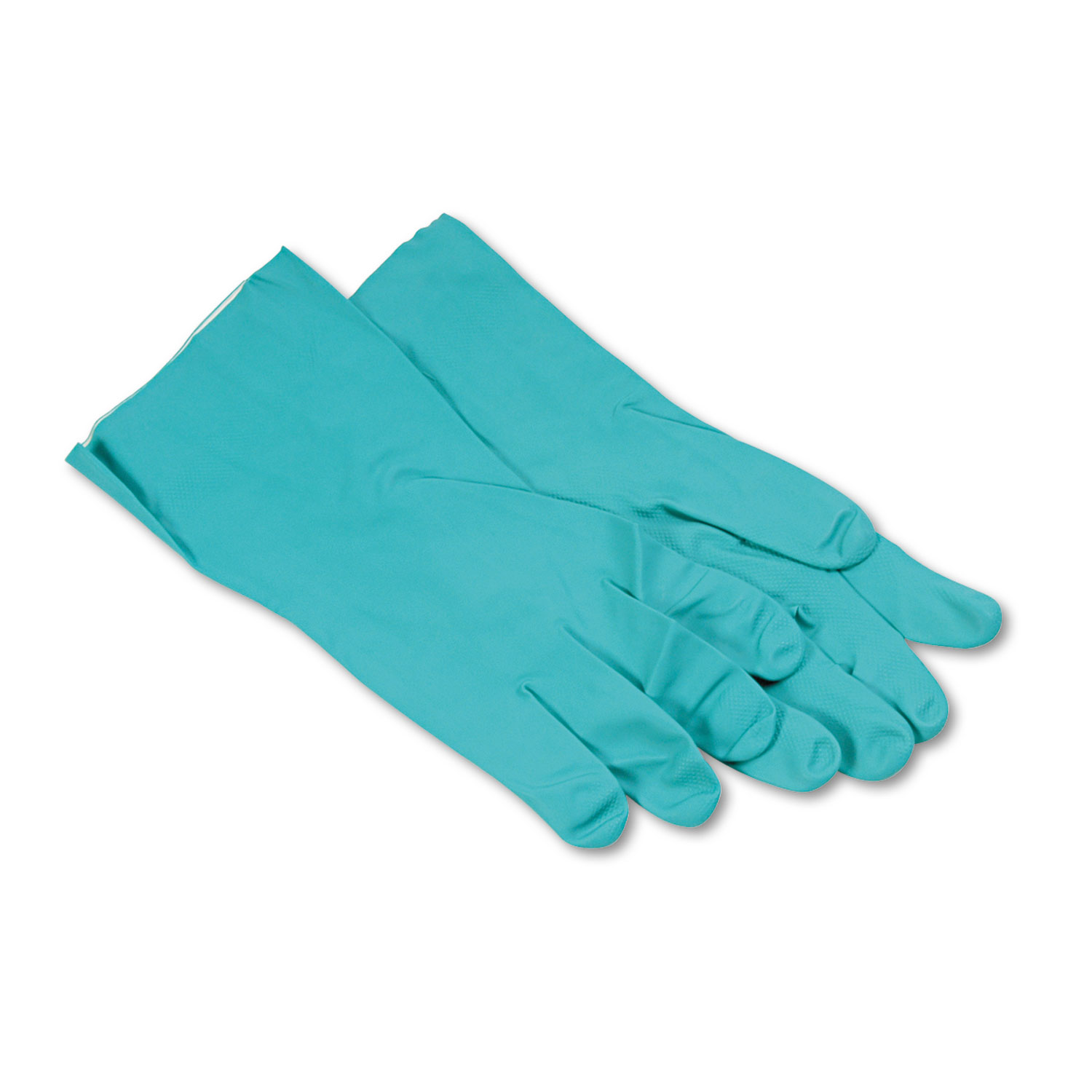  Boardwalk BWK183XL Nitrile Flock-Lined Gloves, X-Large, Green, Dozen (BWK183XL) 