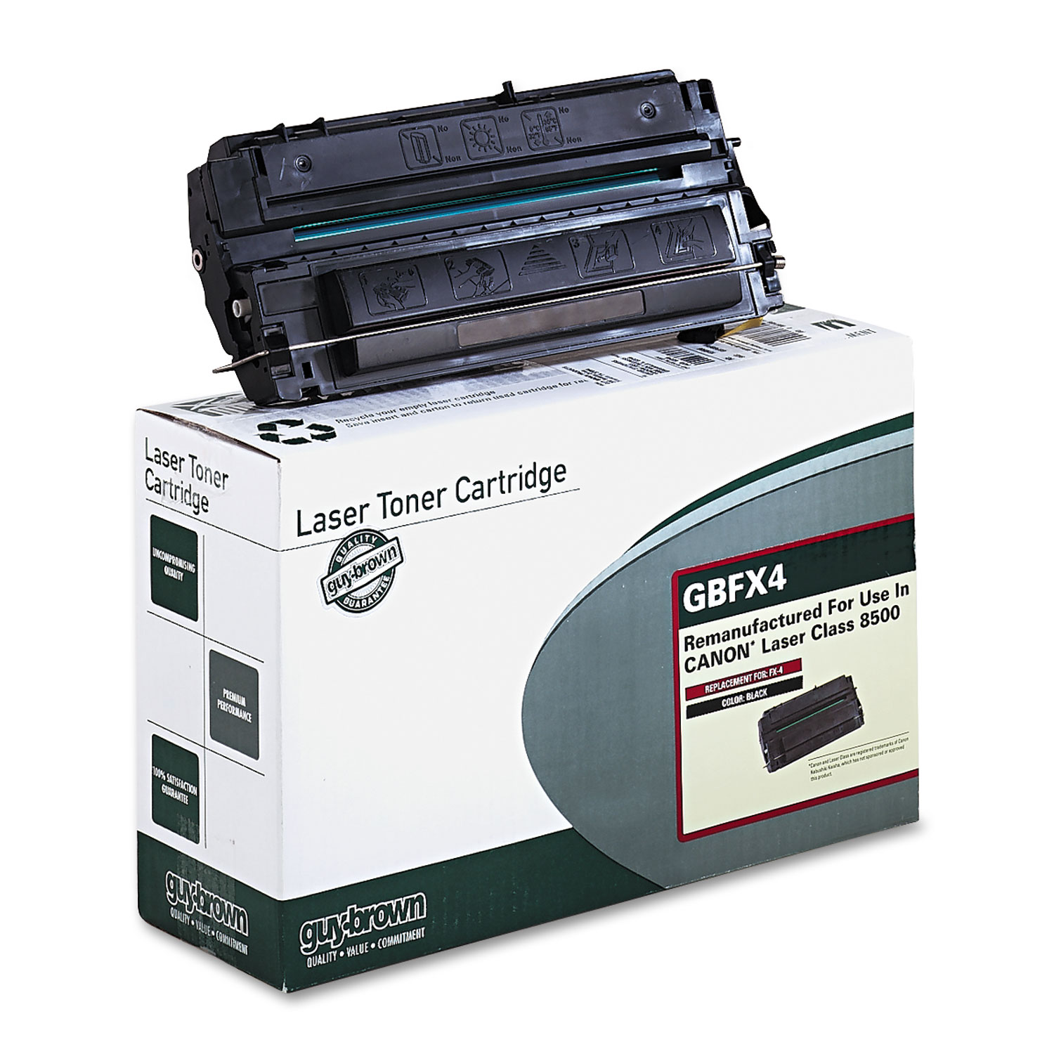 GBFX4 Laser Cartridge, Standard-Yield, 4000 Page-Yield, Black