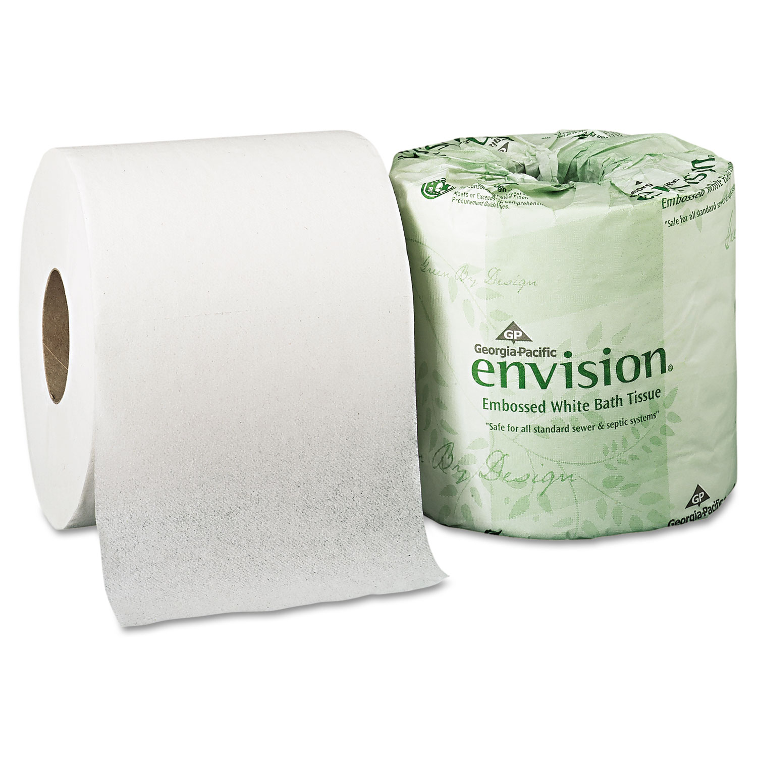 Embossed Bathroom Tissue, 1-Ply. 40 Rolls/Carton