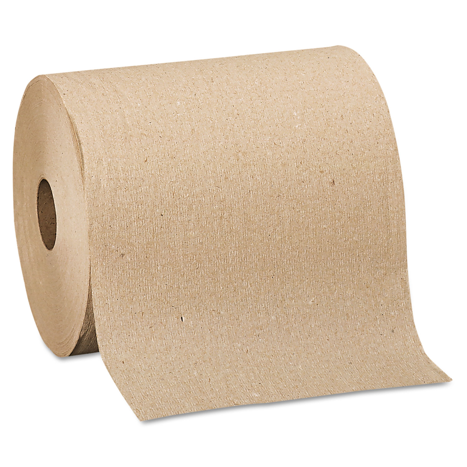 Nonperforated Paper Towel Rolls, 7.870 x 625 ft, Brown, 12 Rolls/Carton