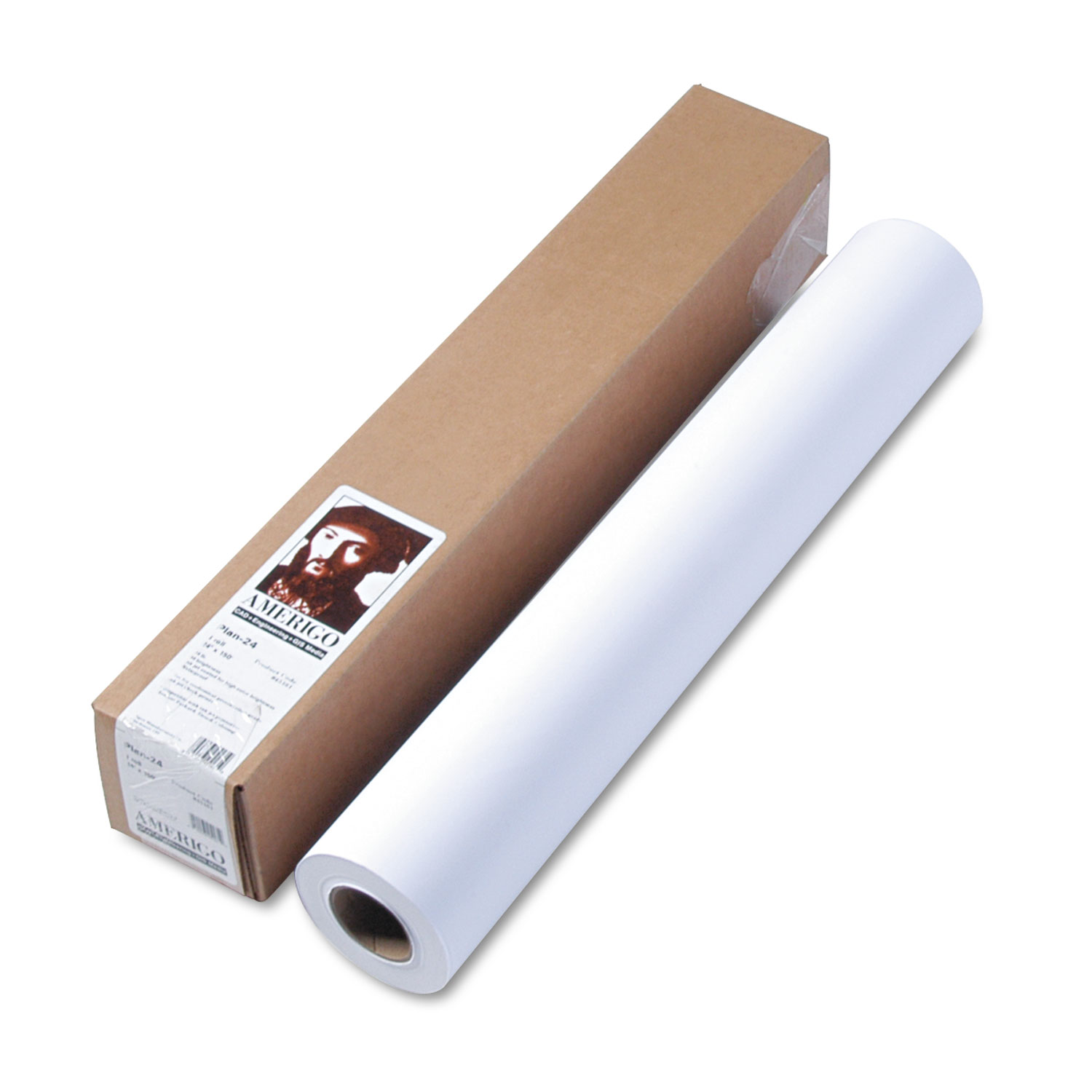  HP 51631D DesignJet Inkjet Large Format Paper, 6.8 mil, 24 x 150 ft, Gloss White (HEW51631D) 