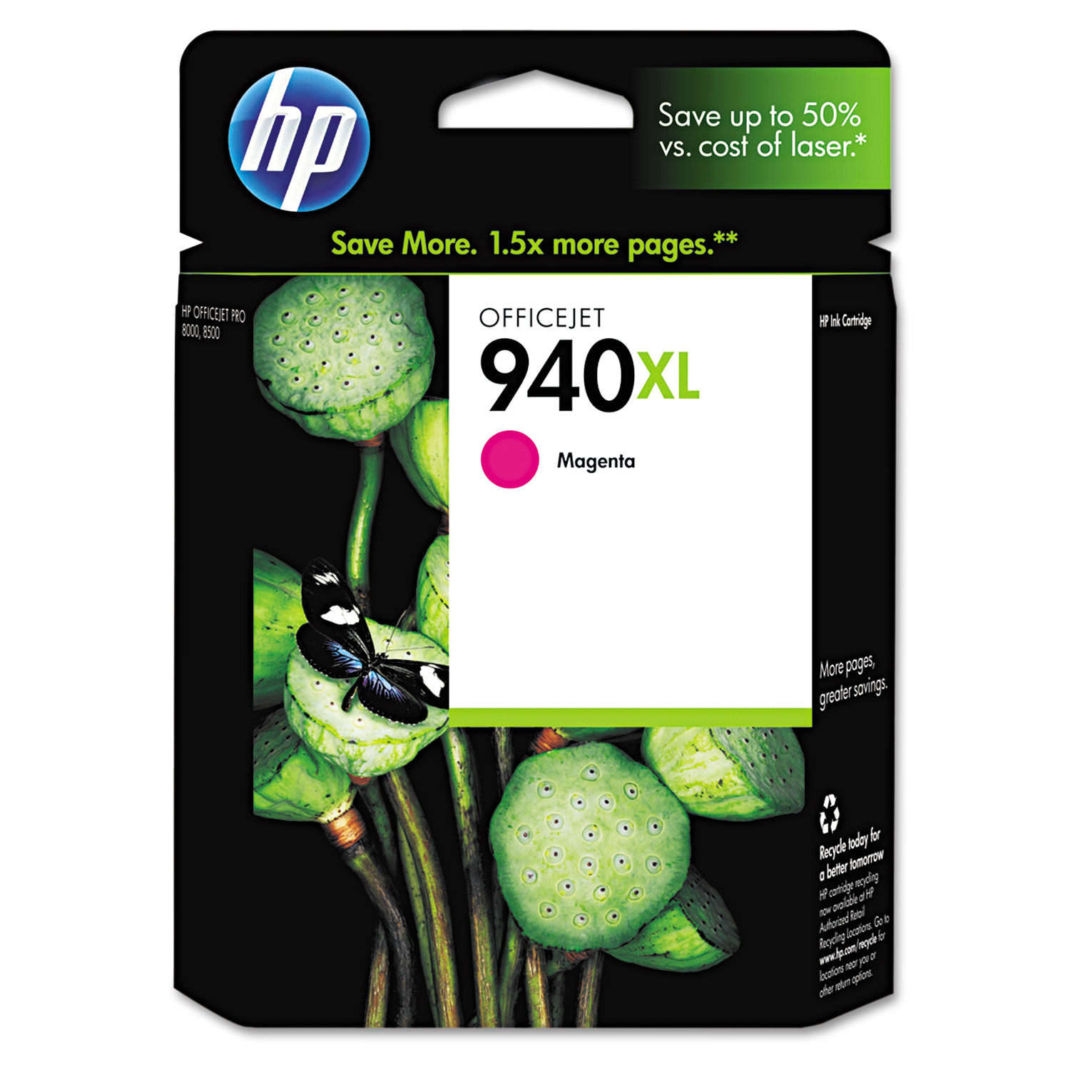  HP C4908AN HP 940XL, (C4908AN) High Yield Magenta Original Ink Cartridge (HEWC4908AN) 