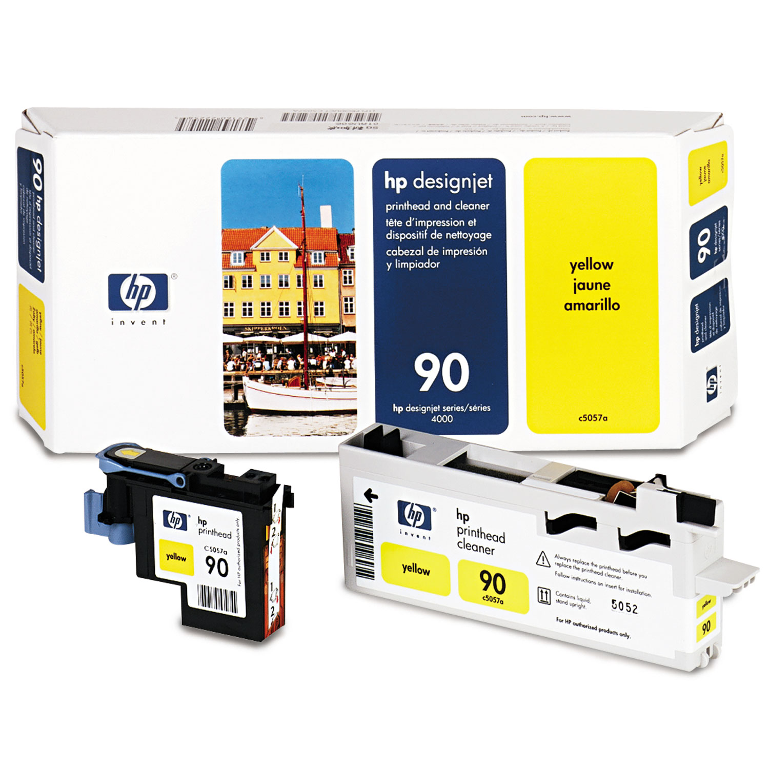  HP C5057A HP 90, (C5057A) Yellow Printhead & Cleaner (HEWC5057A) 