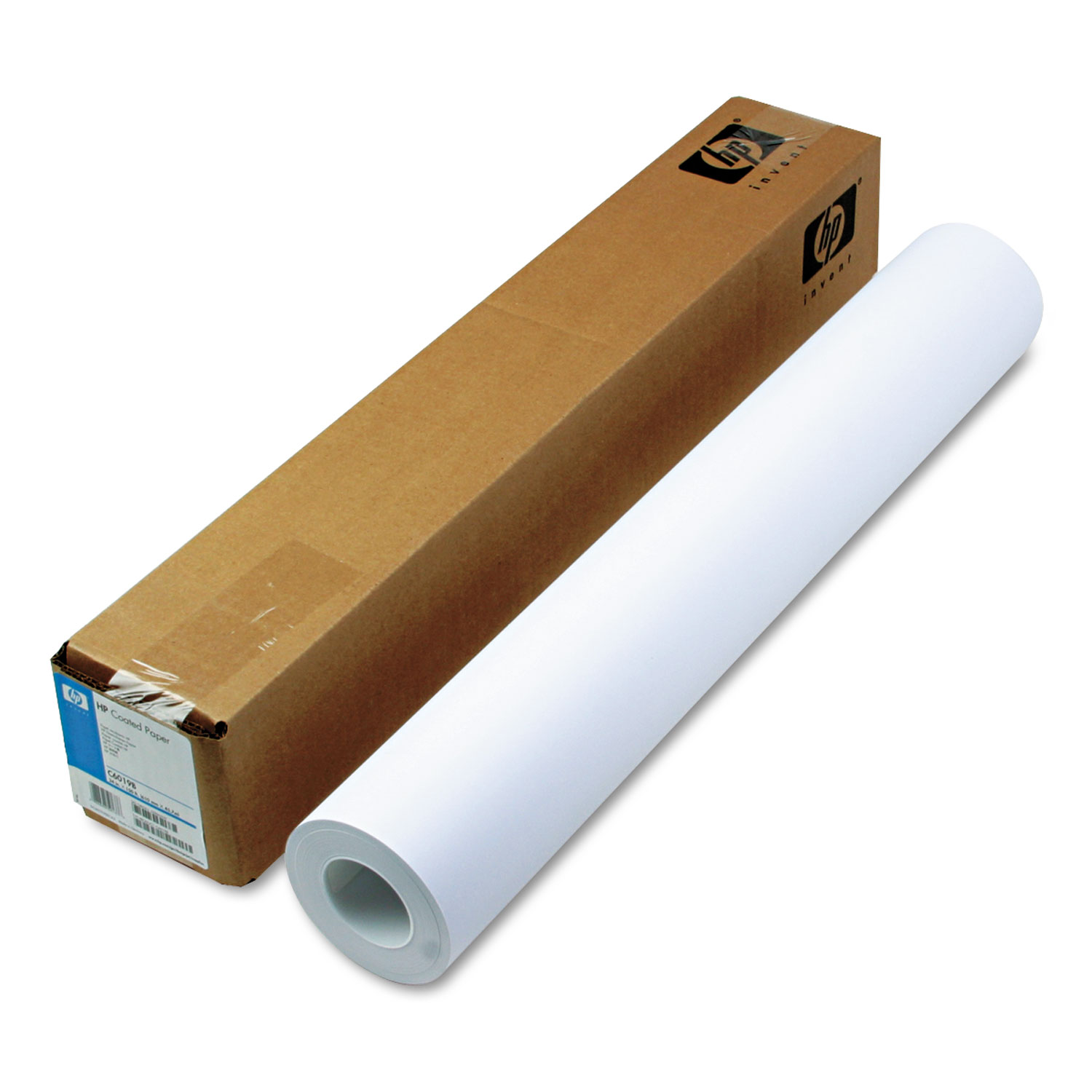  HP C6019B DesignJet Inkjet Large Format Paper, 4.5 mil, 24 x 150 ft, Coated White (HEWC6019B) 
