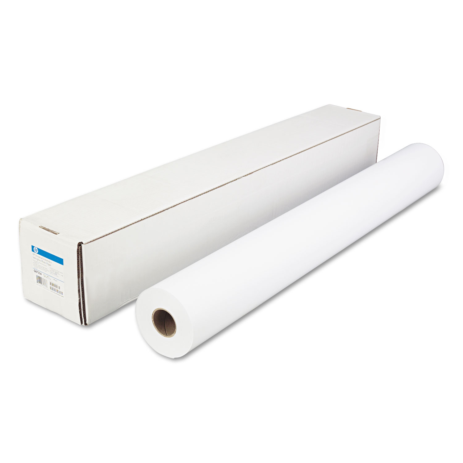  HP Q8755A Universal Instant-Dry Photo Paper, 7.4 mil, 42 x 200 ft, Semi-Gloss White (HEWQ8755A) 