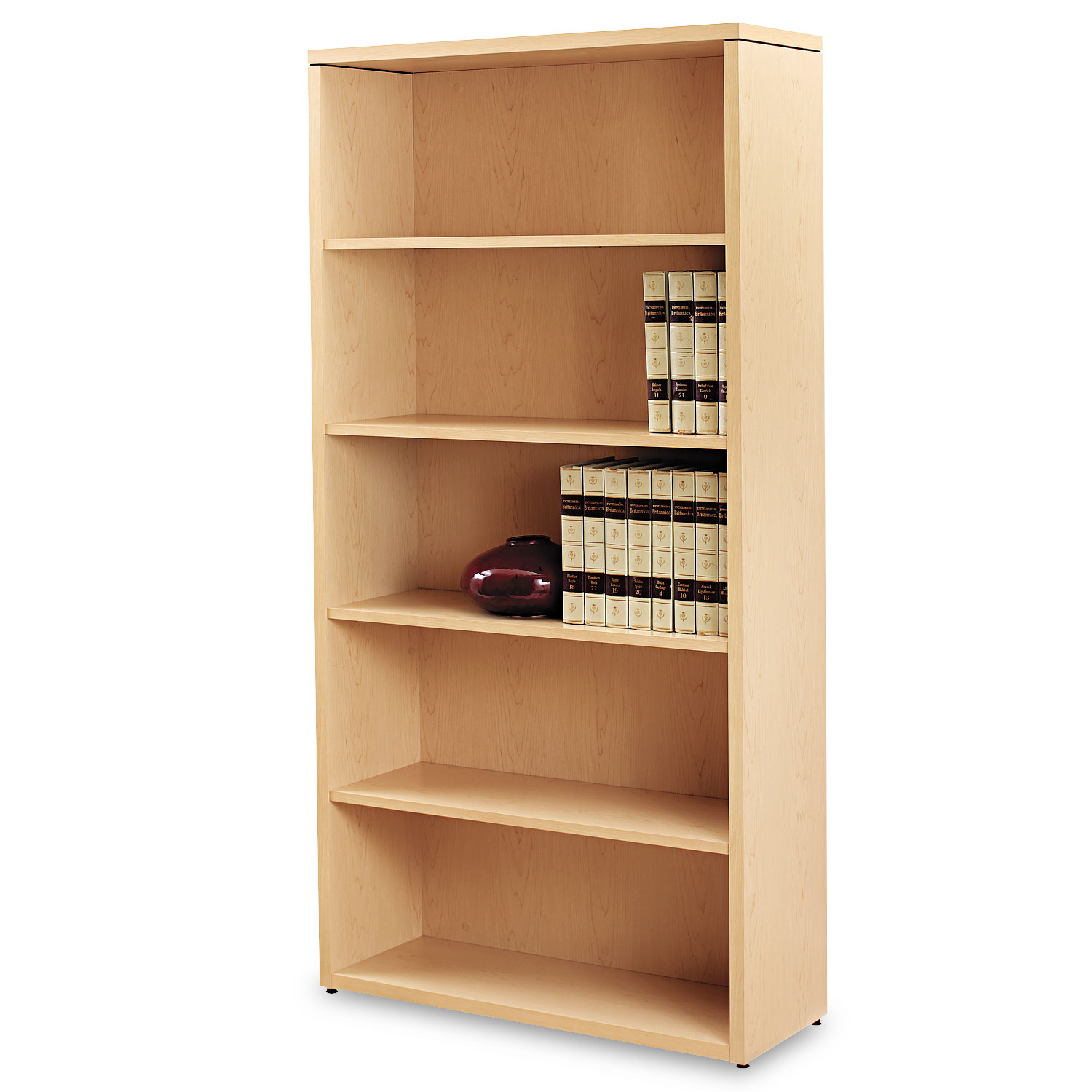  HON H105535.DD 10500 Series Laminate Bookcase, Five-Shelf, 36w x 13-1/8d x 71h, Natural Maple (HON105535DD) 