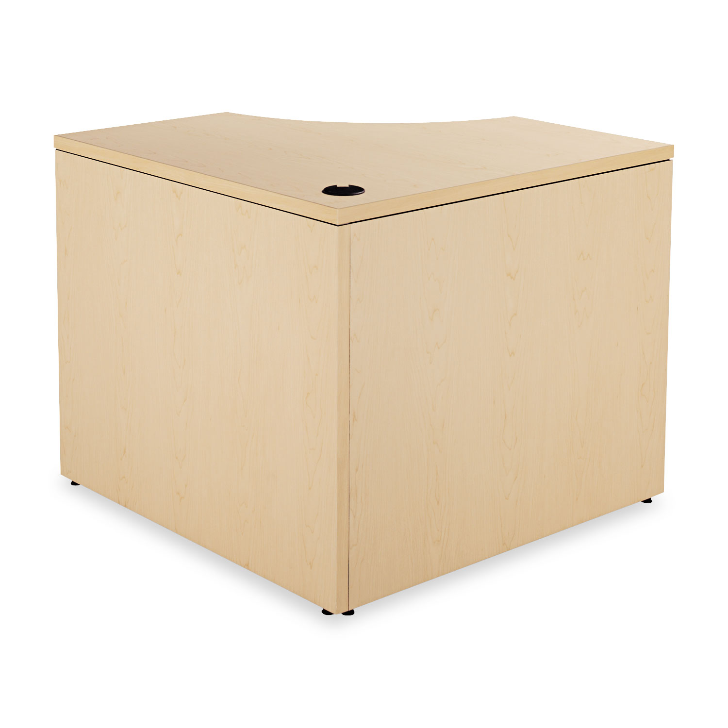 10500 Series Curved Corner Workstation, 18w x 36d x 36d x 29-1/2h, Natural Maple