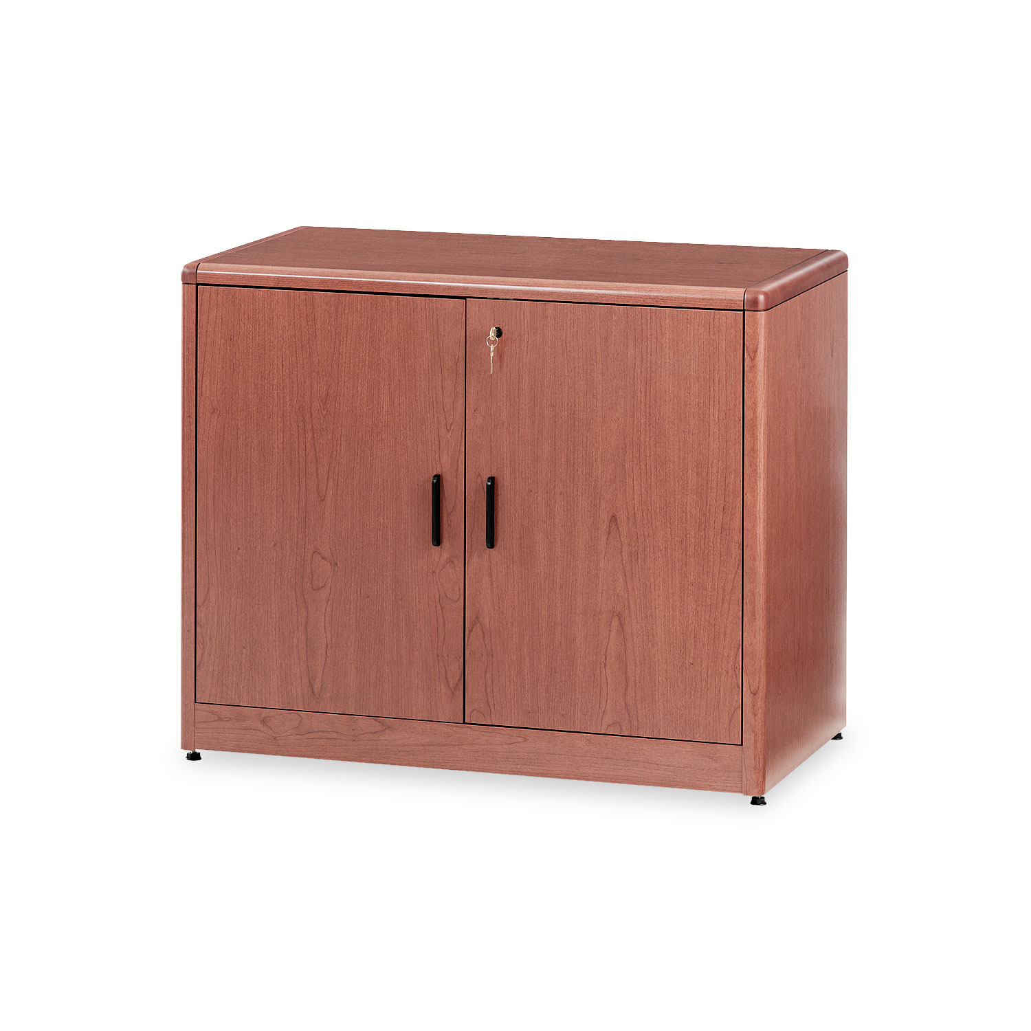 10700 Series Locking Storage Cabinet, 36w x 20d x 29 1/2h, Bourbon Cherry