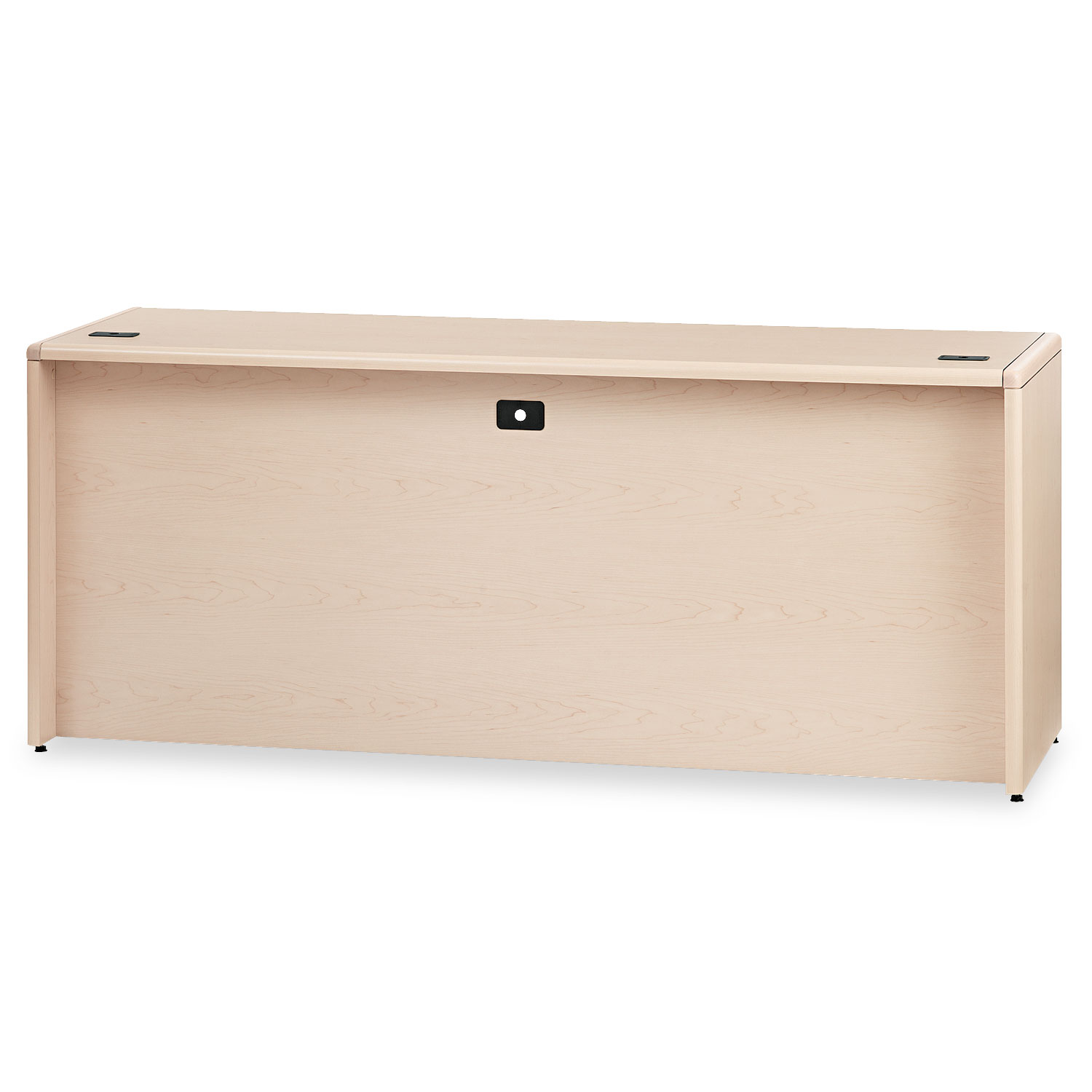 10700 Kneespace Credenza, Full Height Pedestal, 72 x 24 x 29 1/2, Natural Maple