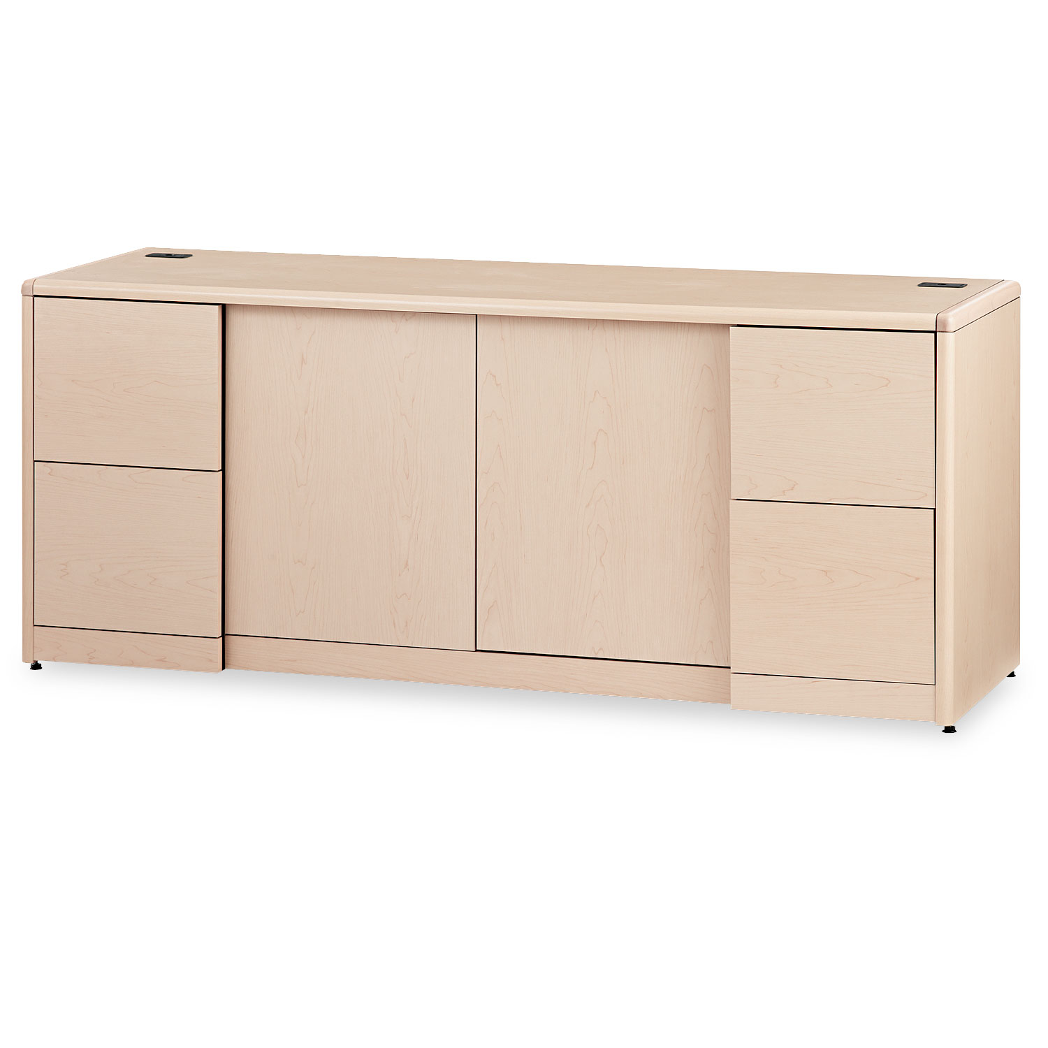 10700 Series Credenza w/Doors, 72w x 24d x 29 1/2h, Natural Maple