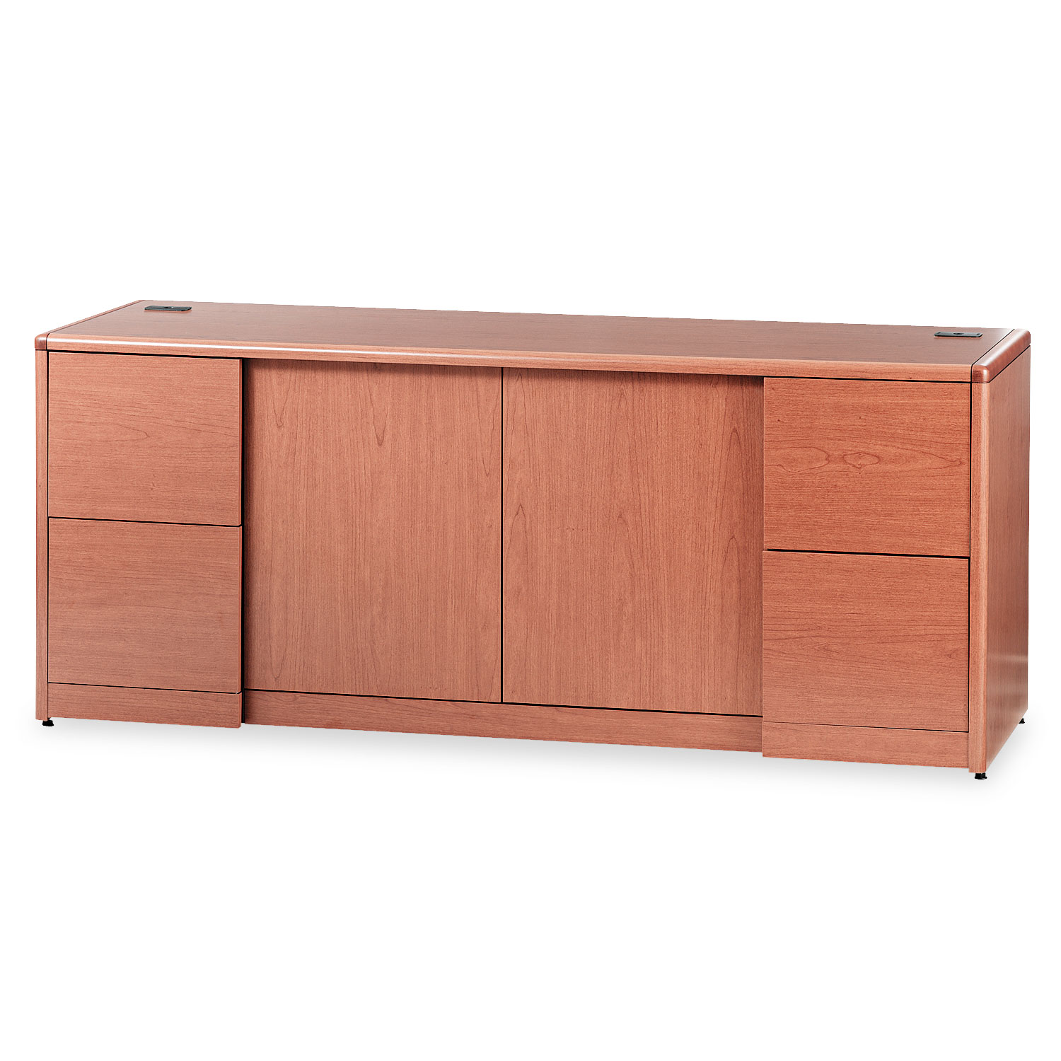 10700 Series Credenza w/Doors, 72w x 24d x 29 1/2h, Bourbon Cherry