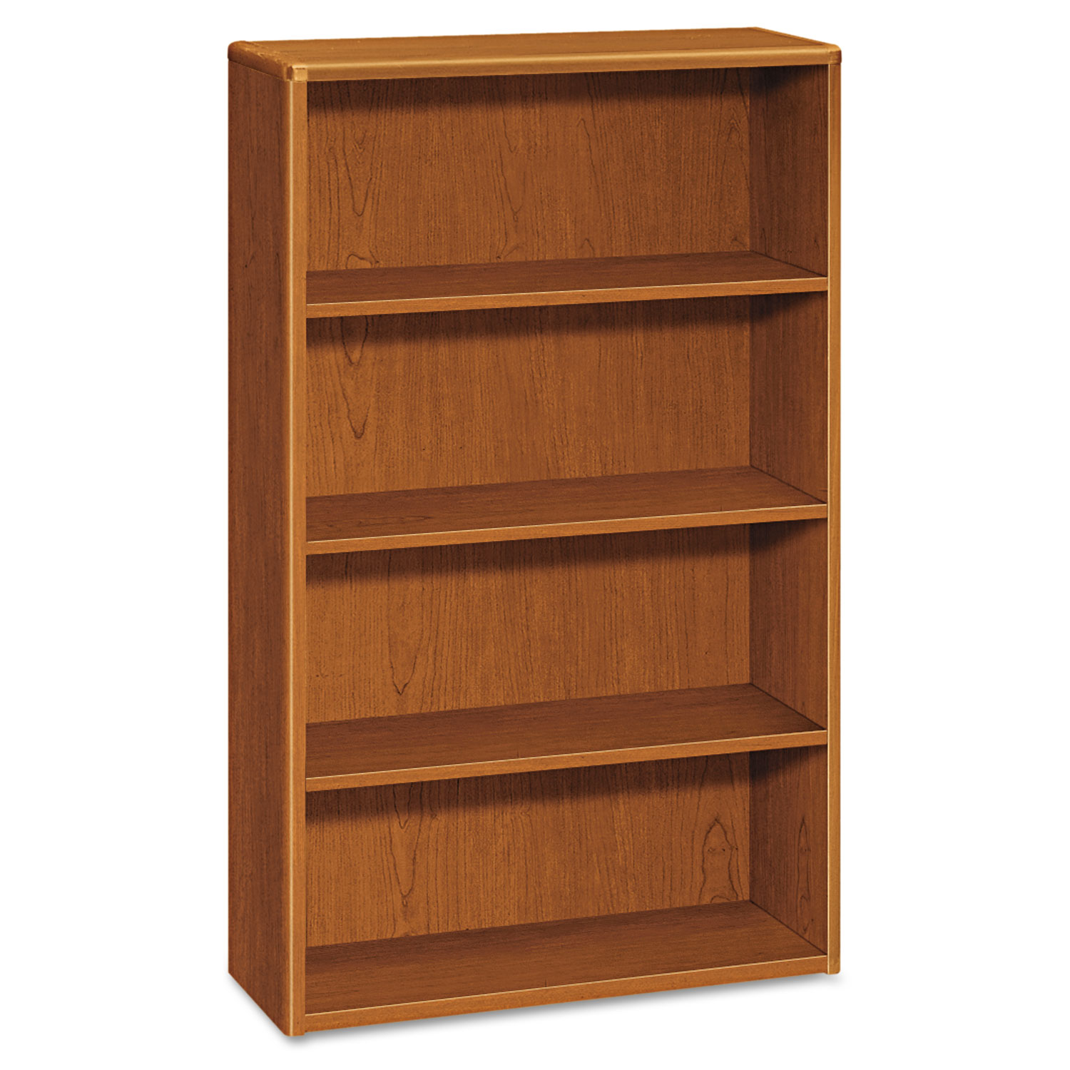 HON H10754.HH 10700 Series Wood Bookcase, Four Shelf, 36w x 13 1/8d x 57 1/8h, Bourbon Cherry (HON10754HH) 