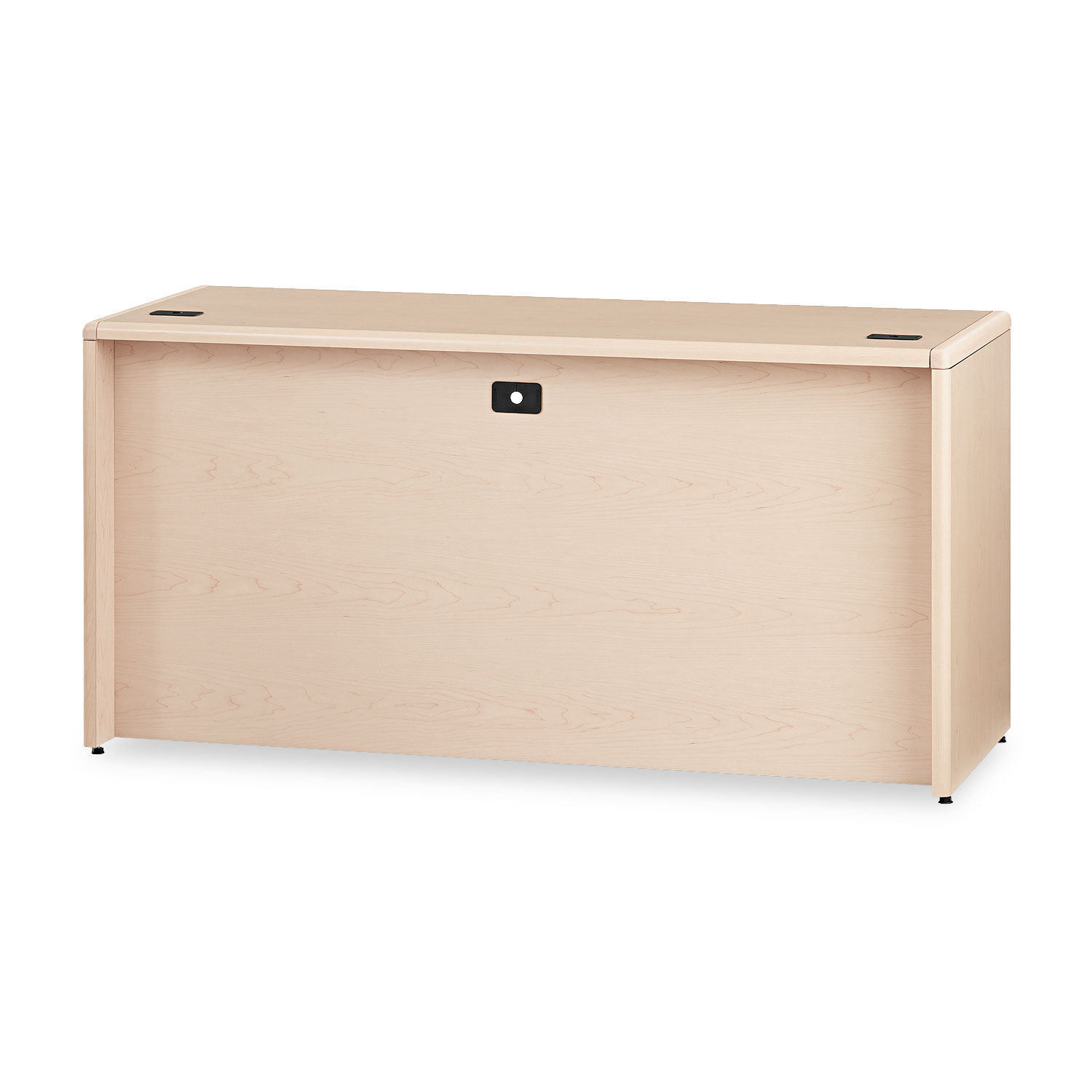 10700 Kneespace Credenza, 3/4 Height Pedestals, 60 x 24 x 29 1/2, Natural Maple