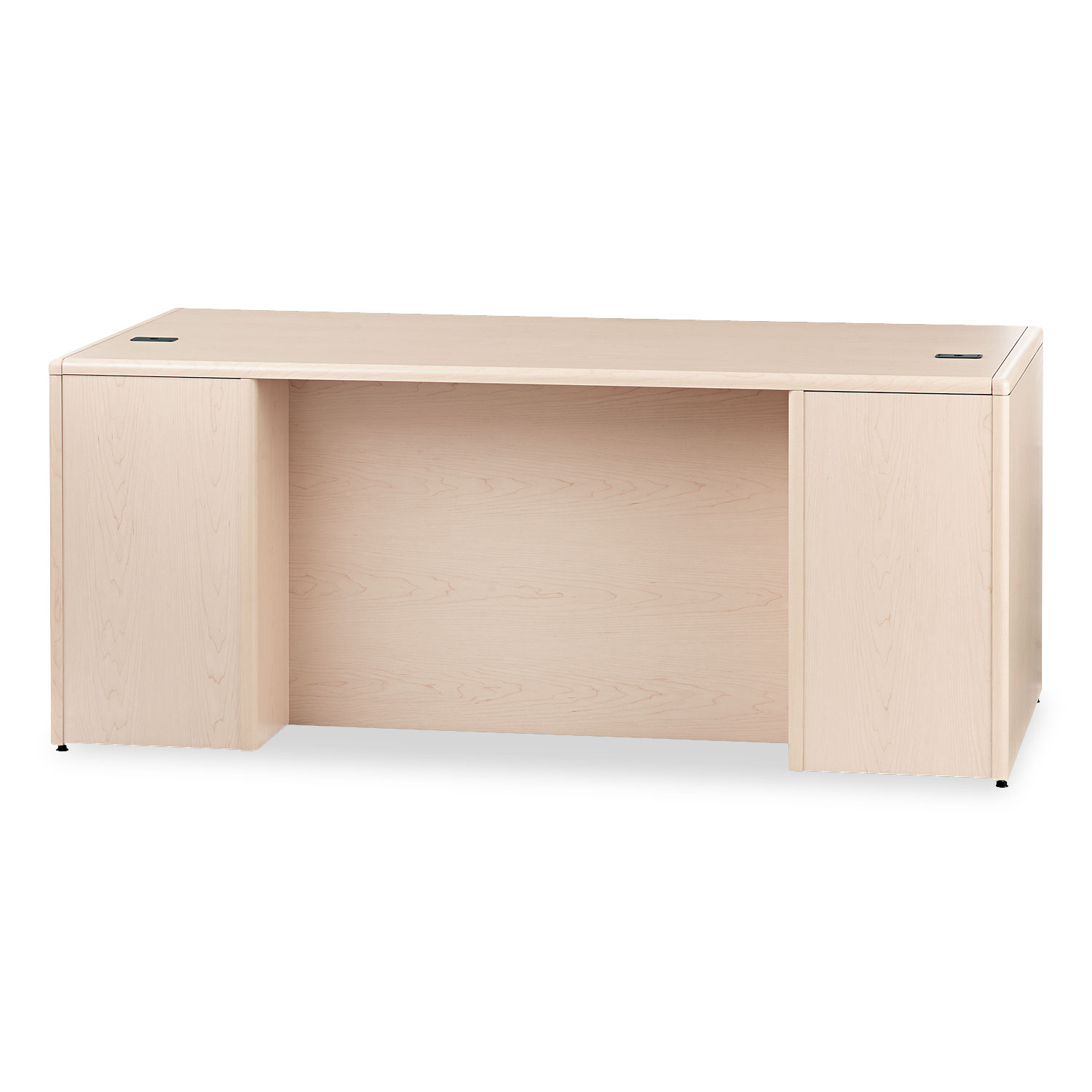 10700 Single Pedestal Desk, Full Height Right Pedestal, 72w x 36d, Maple