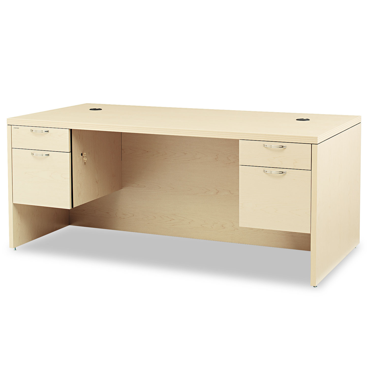  HON H11593.A.F.DD Valido Series Double Pedestal Desk, 72w x 36d x 29.5h, Natural Maple (HON11593AFDD) 