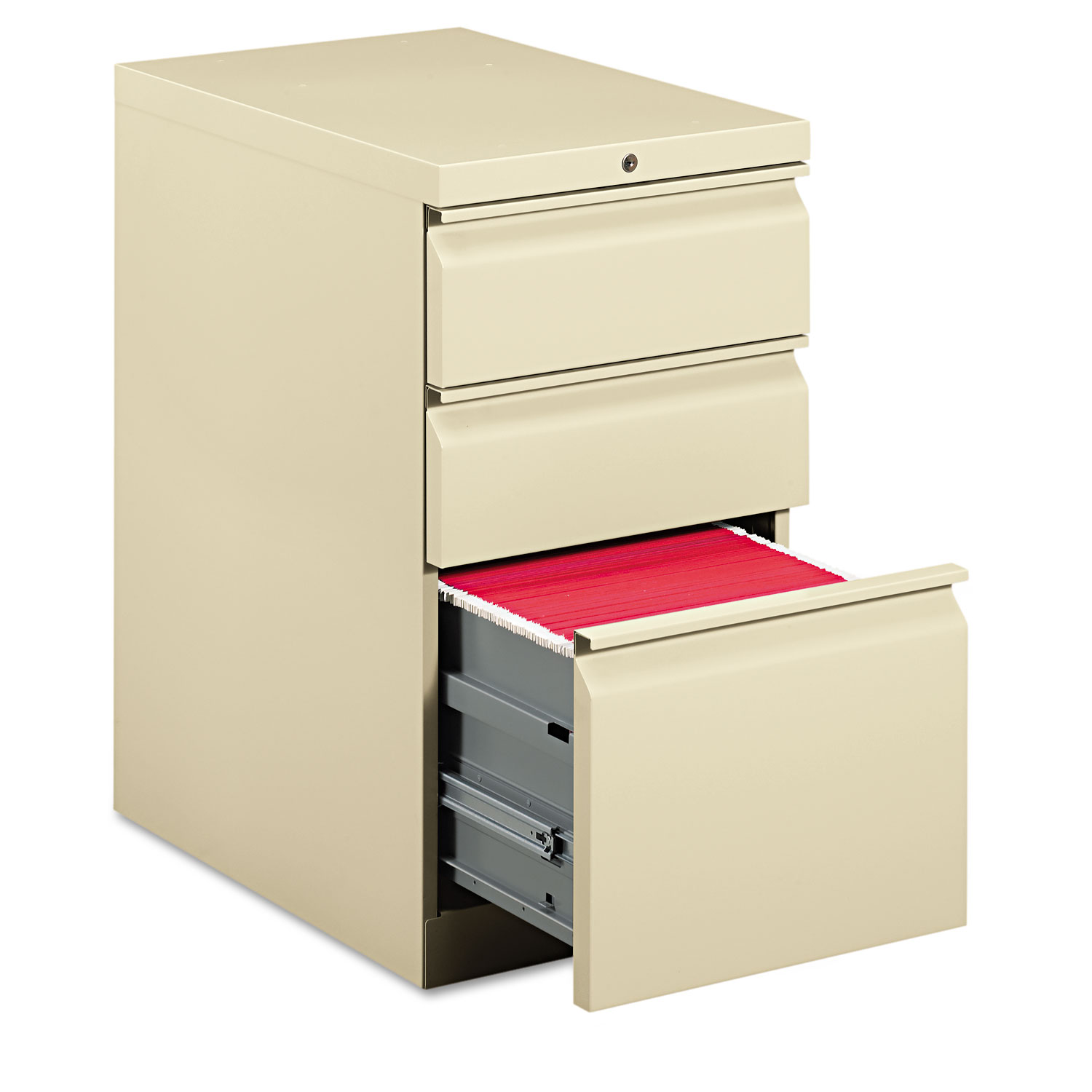  HON H33723R.L.L Efficiencies Mobile Box/Box/File Pedestal, 15w x 22.88d x 28h, Putty (HON33723RL) 