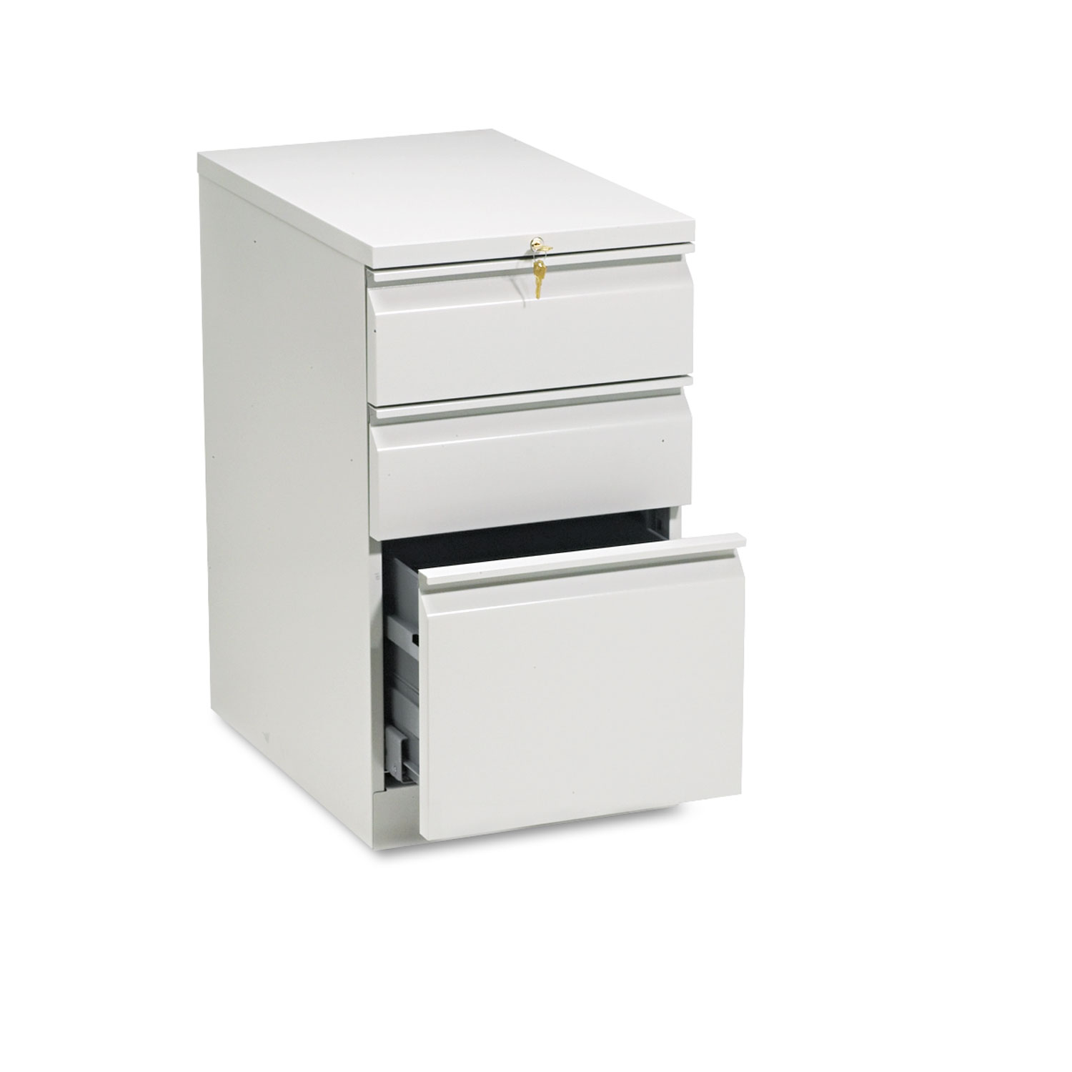  HON H33723R.L.Q Efficiencies Mobile Box/Box/File Pedestal, 15w x 22.88d x 28h, Light Gray (HON33723RQ) 