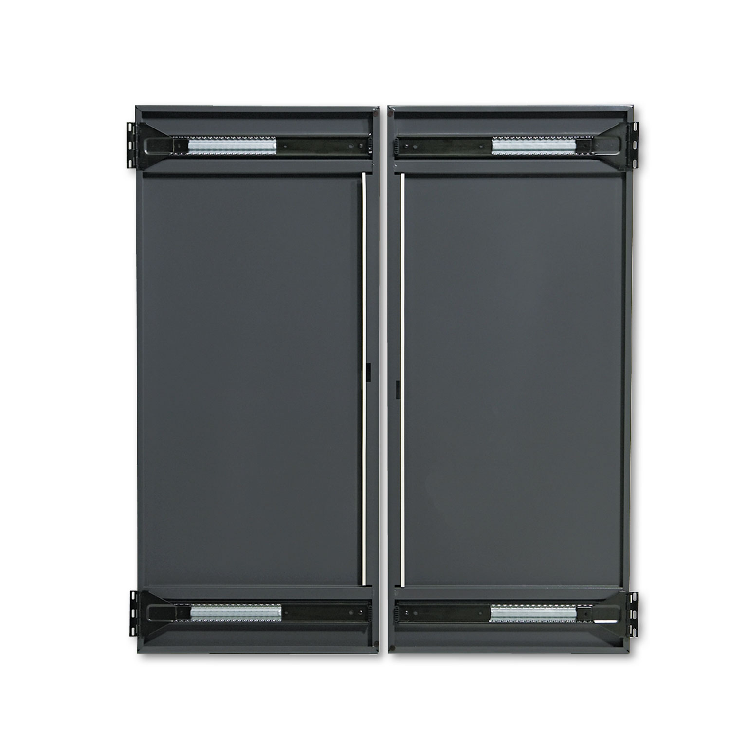 38000 Series Hutch Flipper Doors For 72w Open Shelf, 36w x 15h, Charcoal