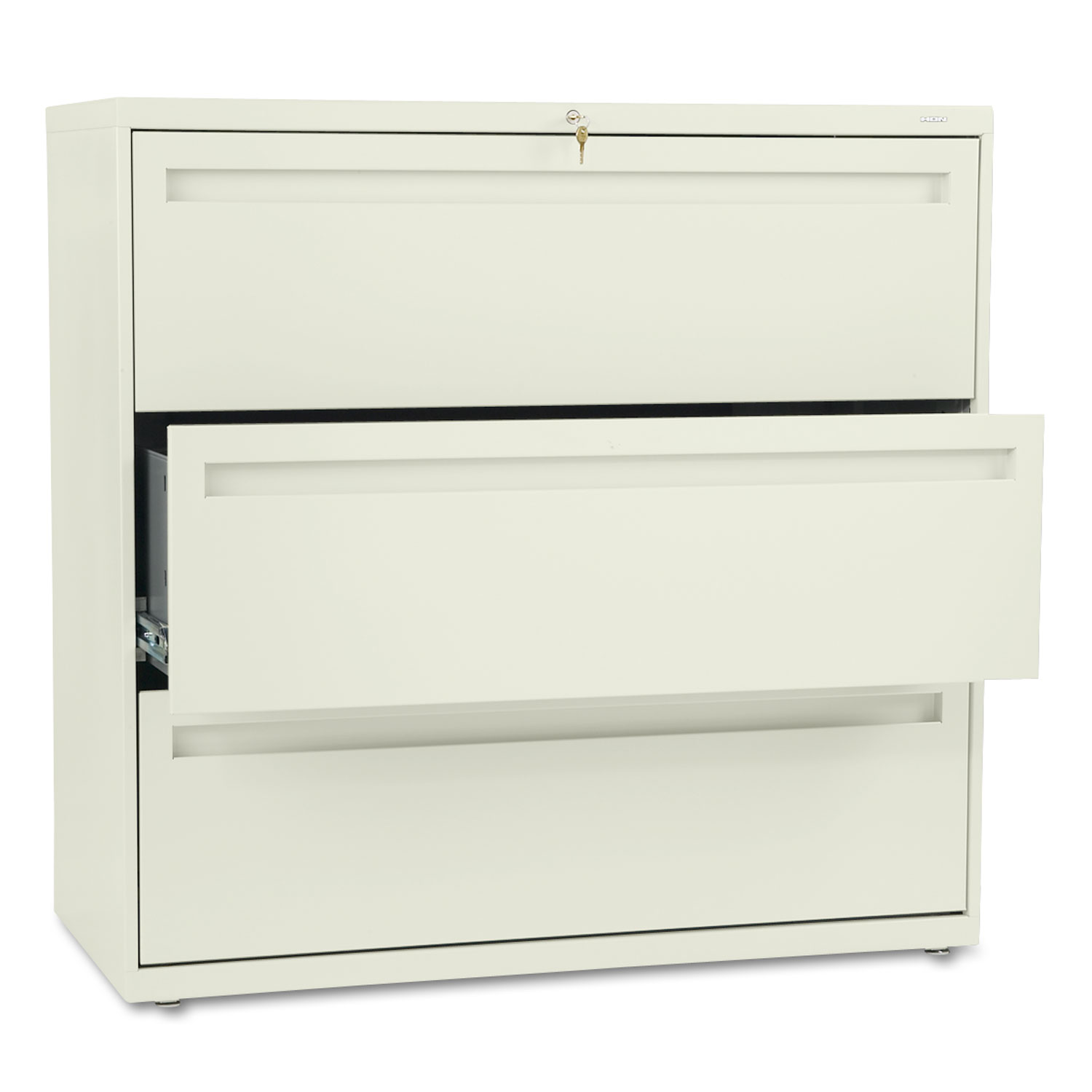 700 Series Three-Drawer Lateral File, 42w x 19-1/4d, Putty